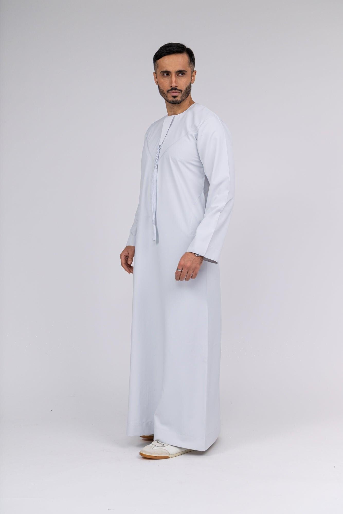 Classic Stone Grey Emirati Thobe