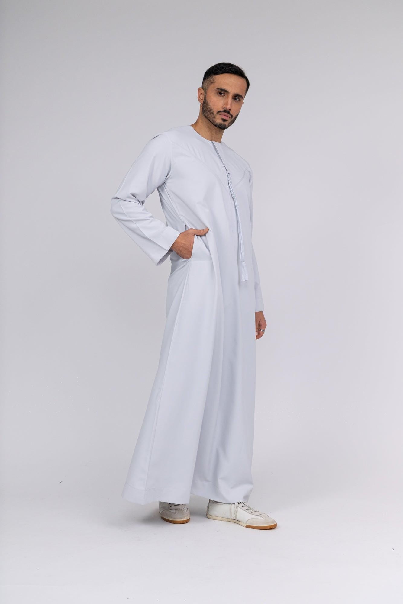 Classic Stone Grey Emirati Thobe