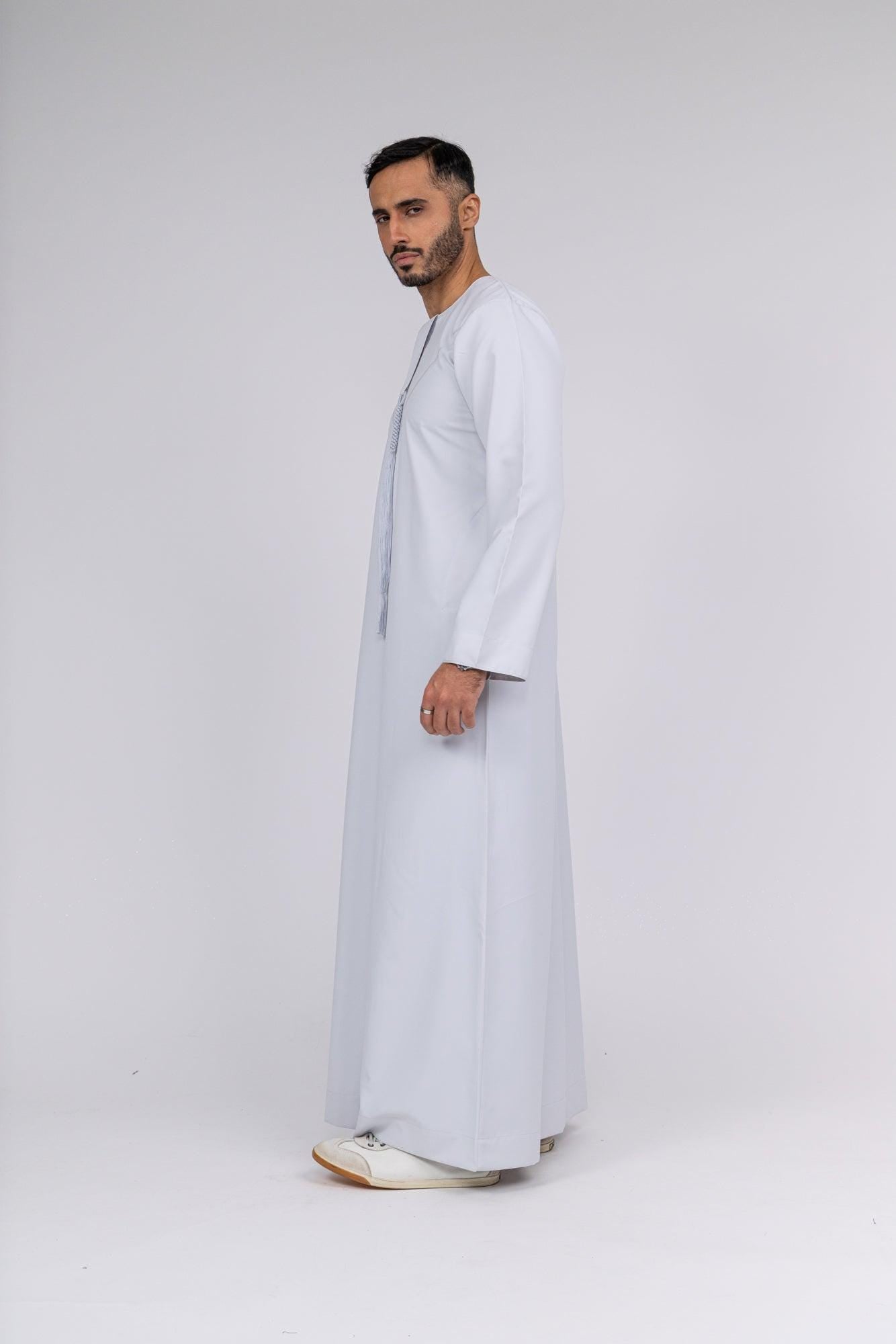 Classic Stone Grey Emirati Thobe