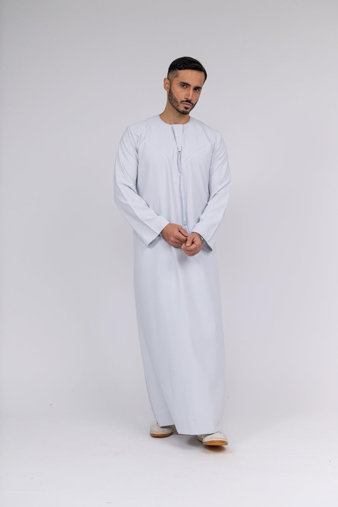 Classic Stone Grey Emirati Thobe