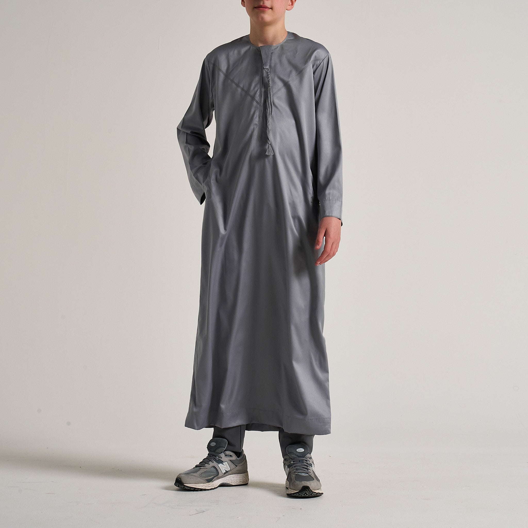 Boys Steel Grey Emirati Thobe
