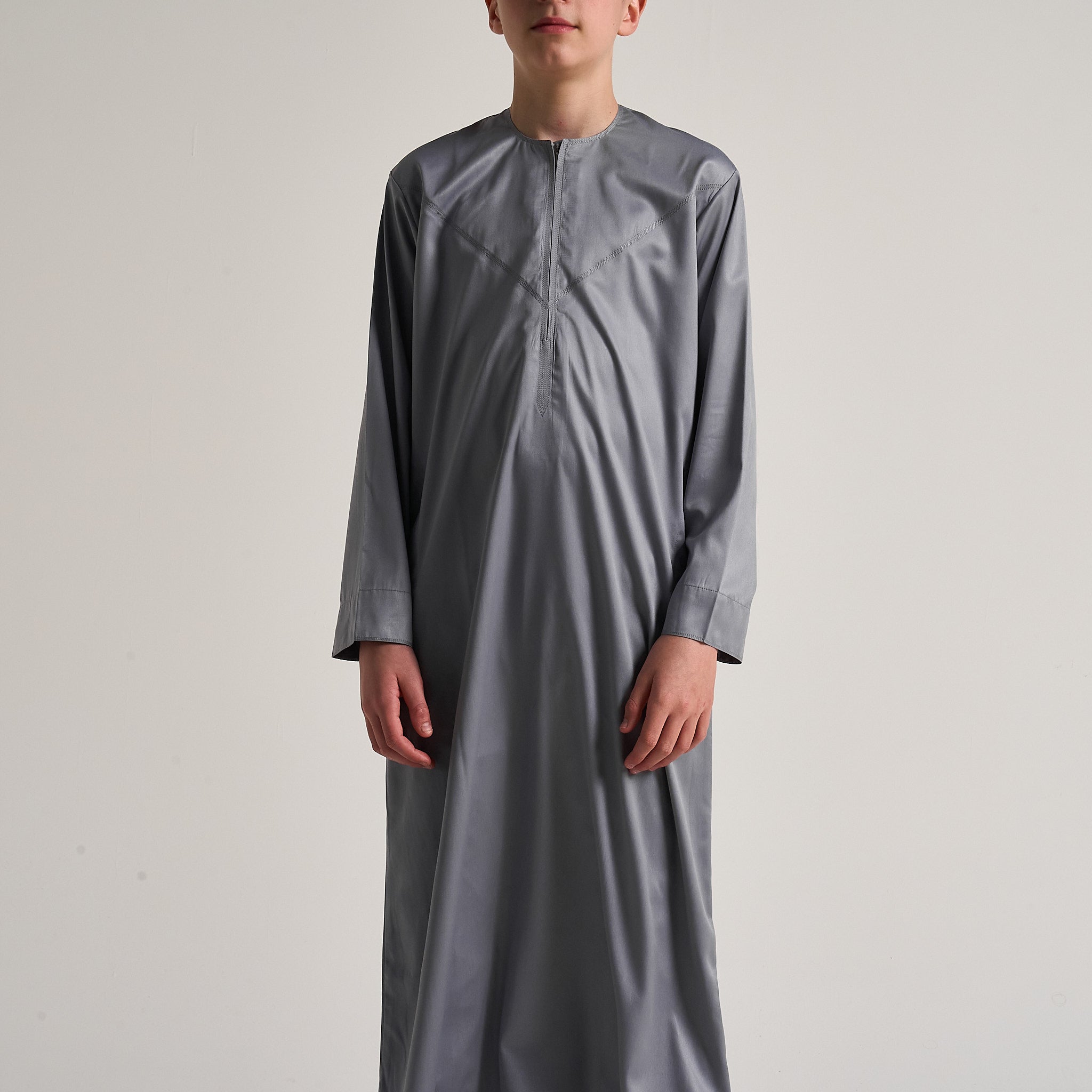 Boys Steel Grey Emirati Thobe