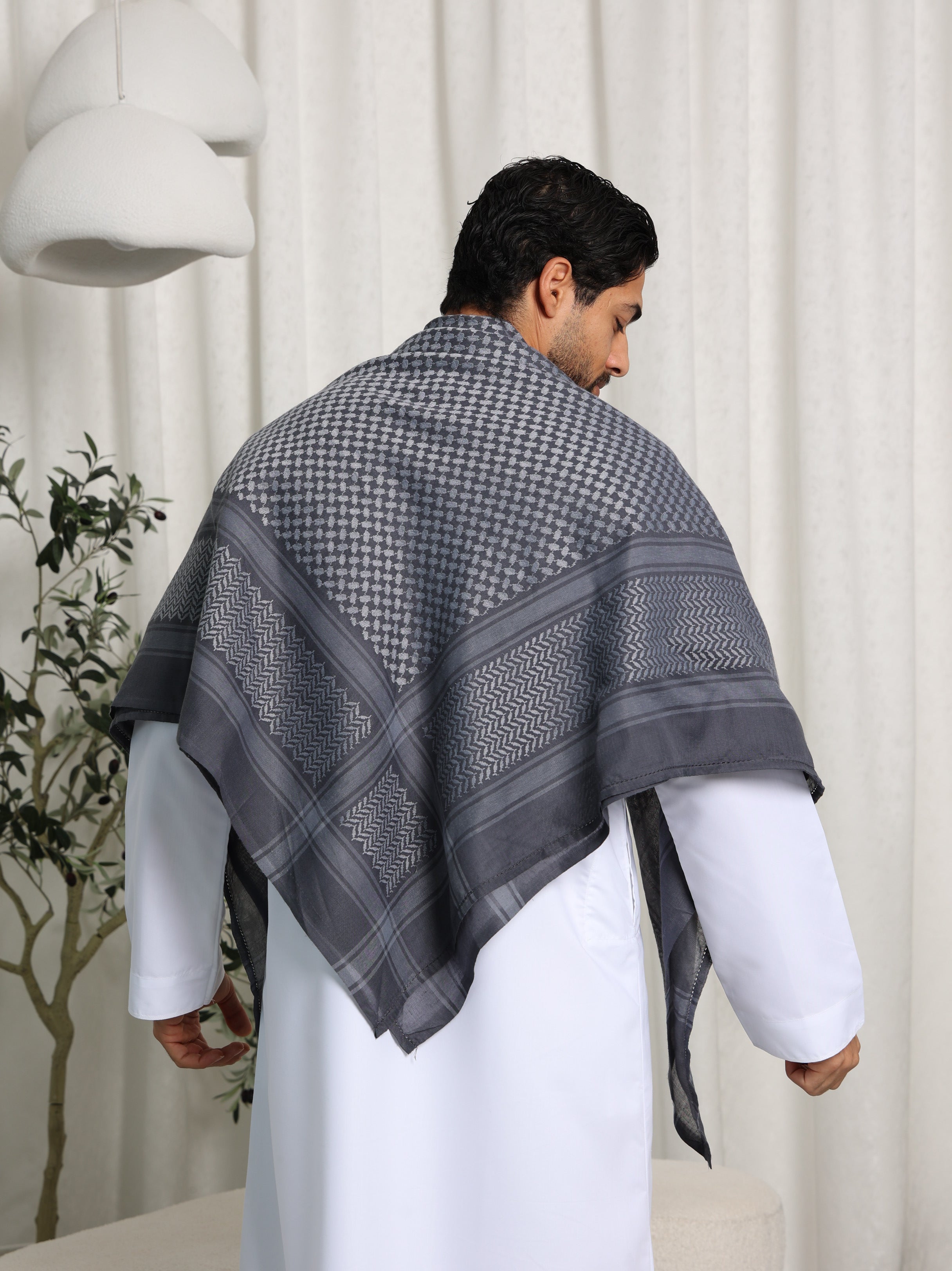 Grey Arab Shemagh