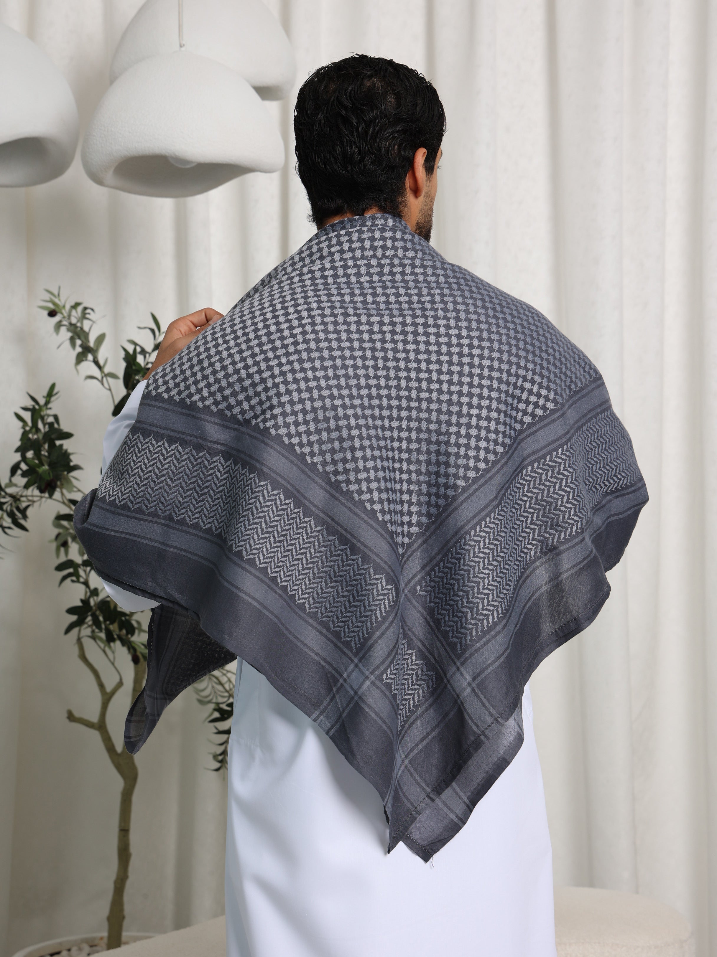 Grey Arab Shemagh