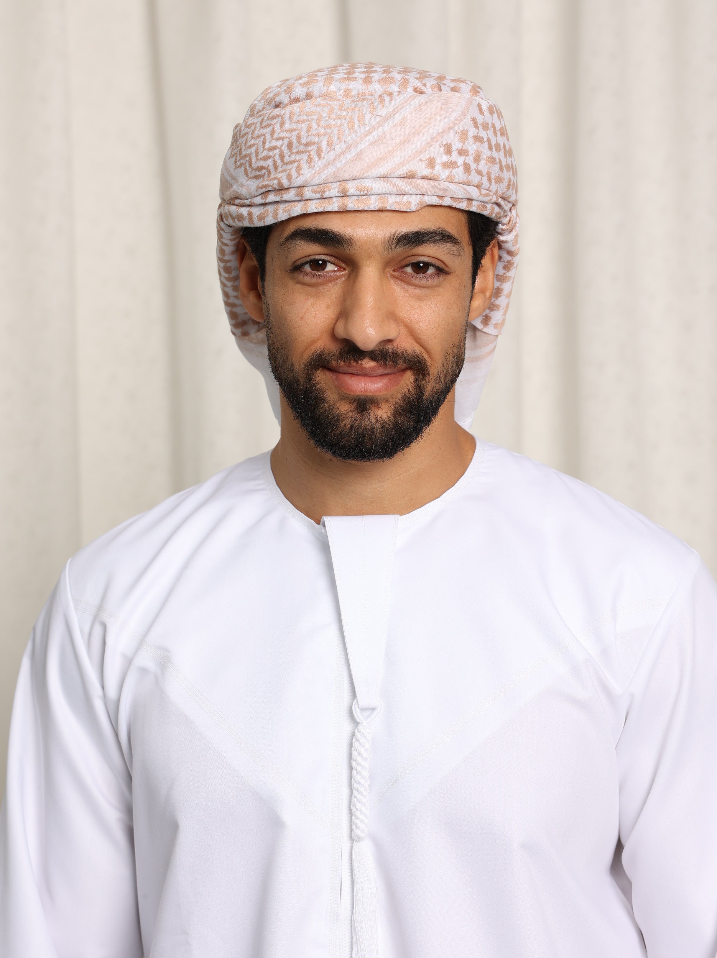 Mens Ready Made Palestinian Keffiyeh Beige Shemagh Hat *PRE-ORDER*