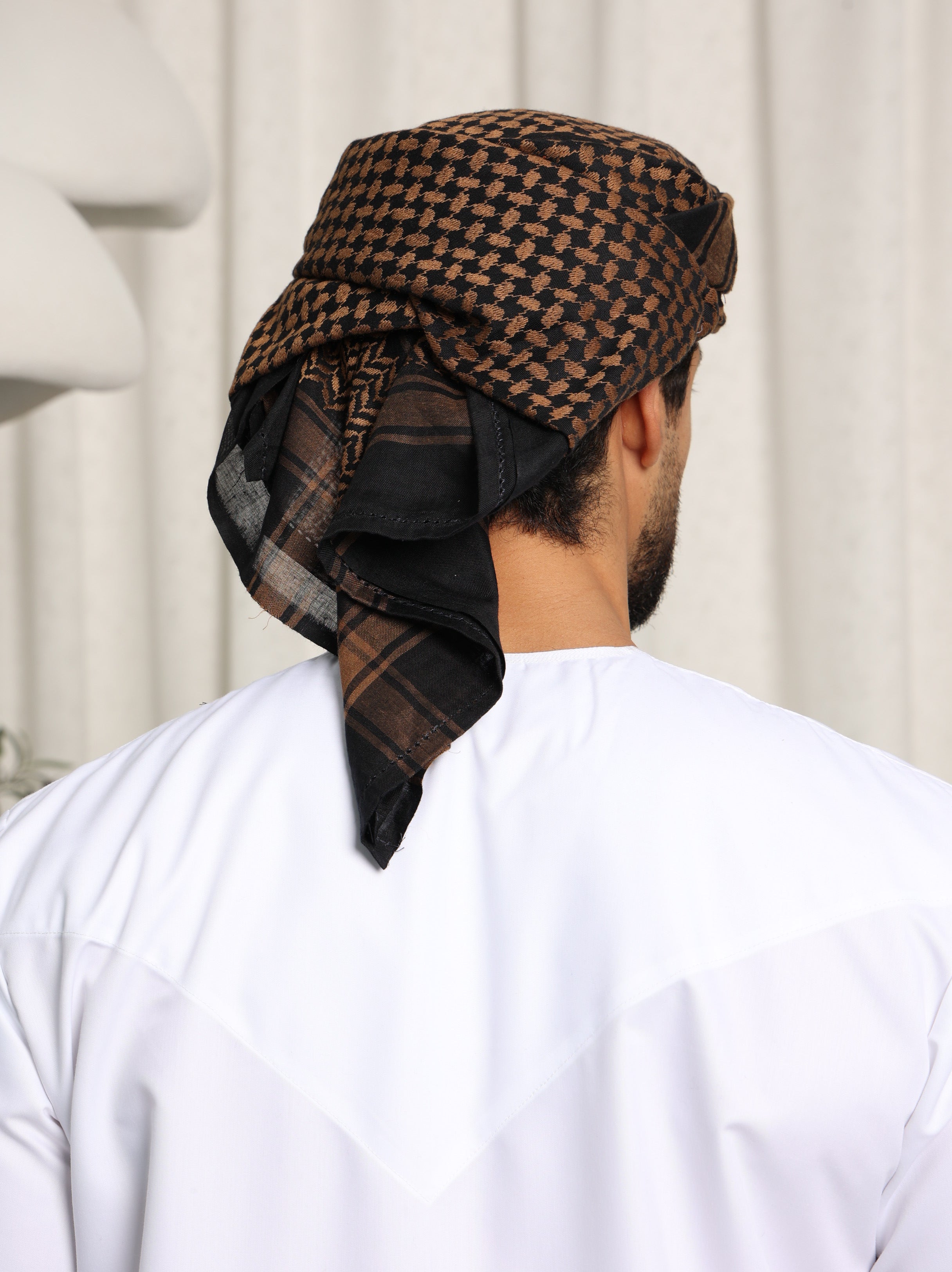 Ready Made Pre-Wrapped & Stitched Shemagh