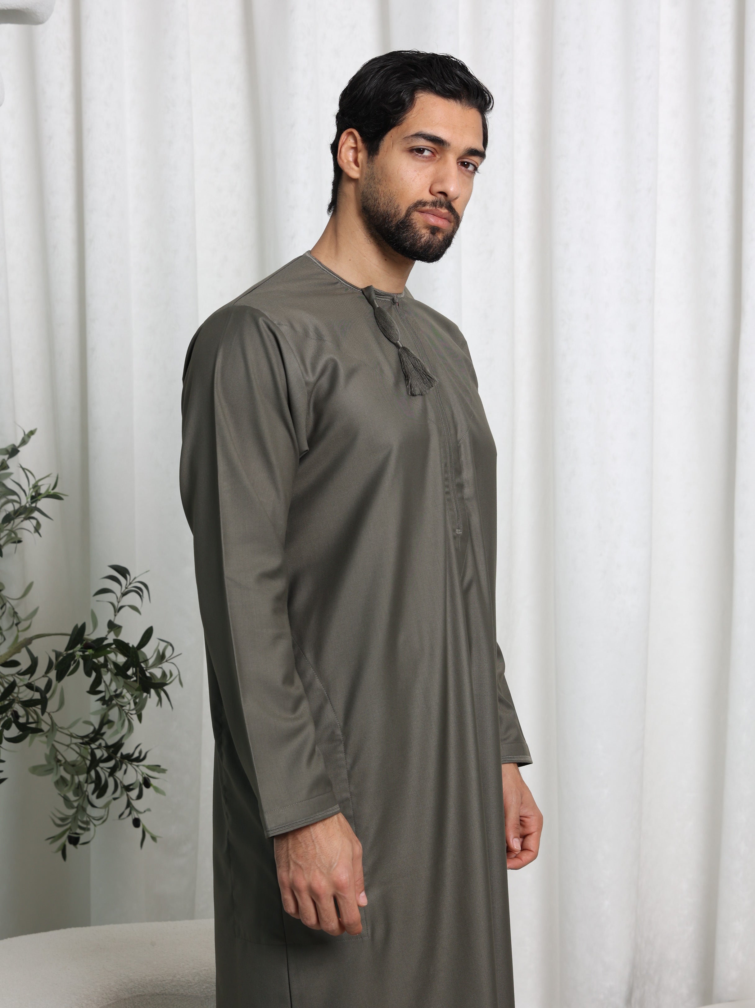 Olive Green Omani Thobe