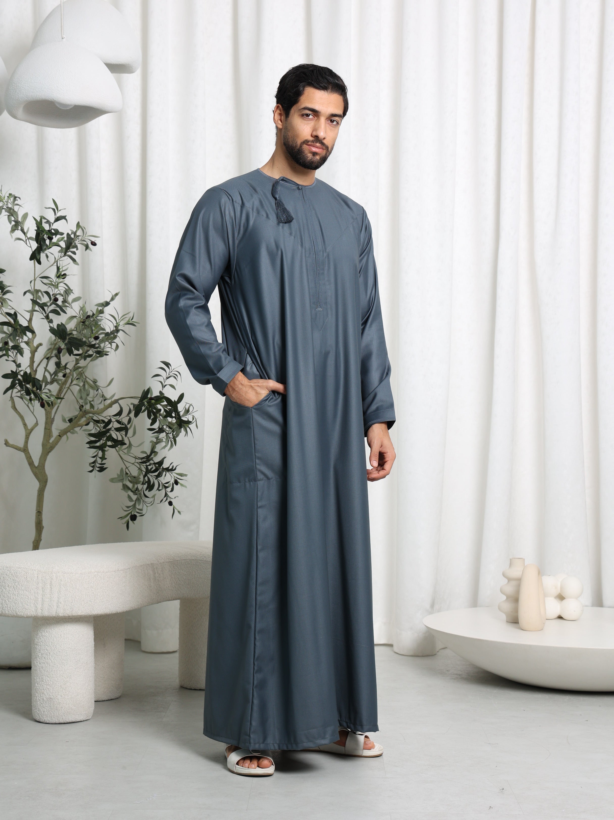 Grey Omani Thobe