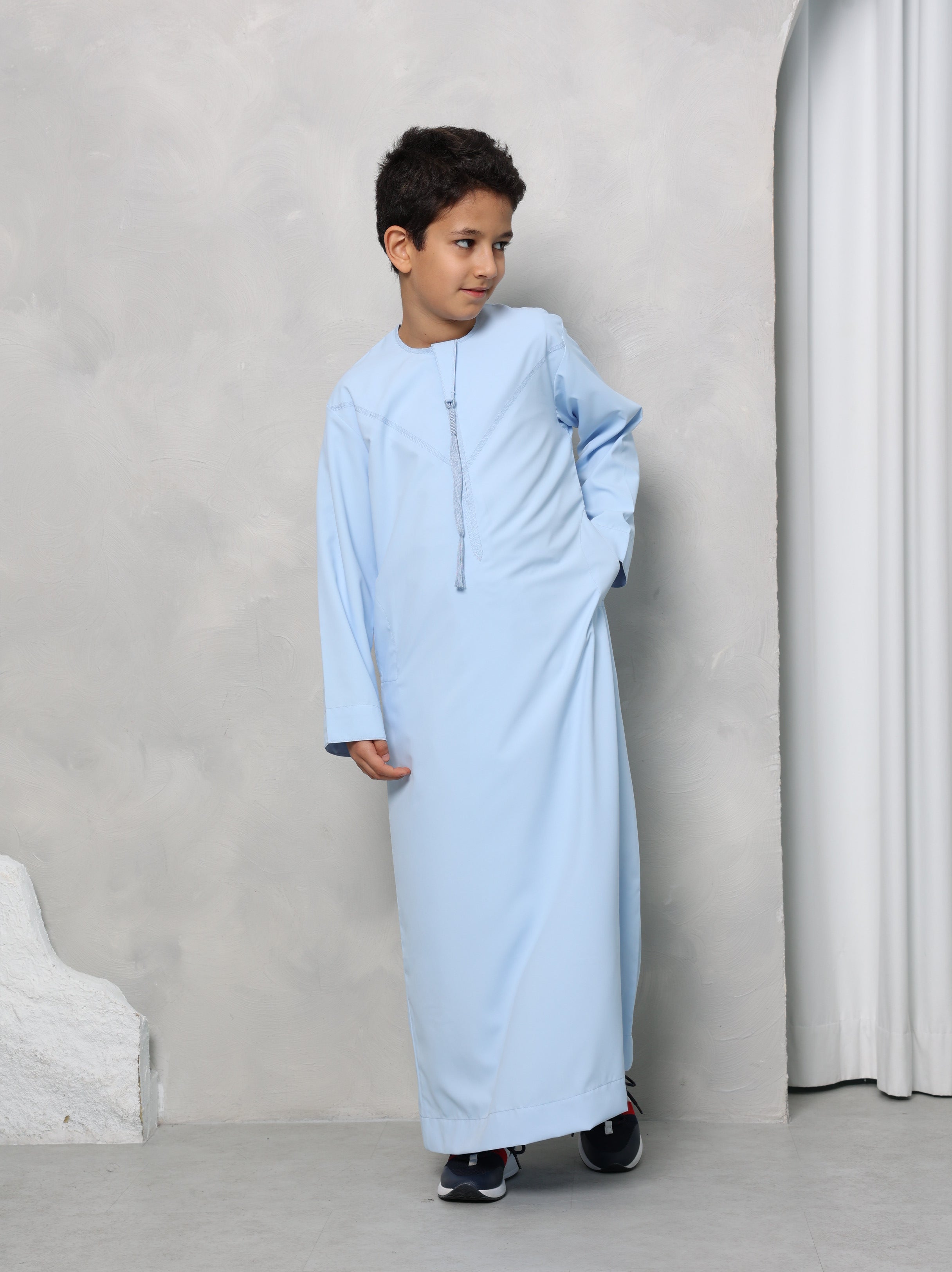 Boys Sky Blue Emirati Thobe