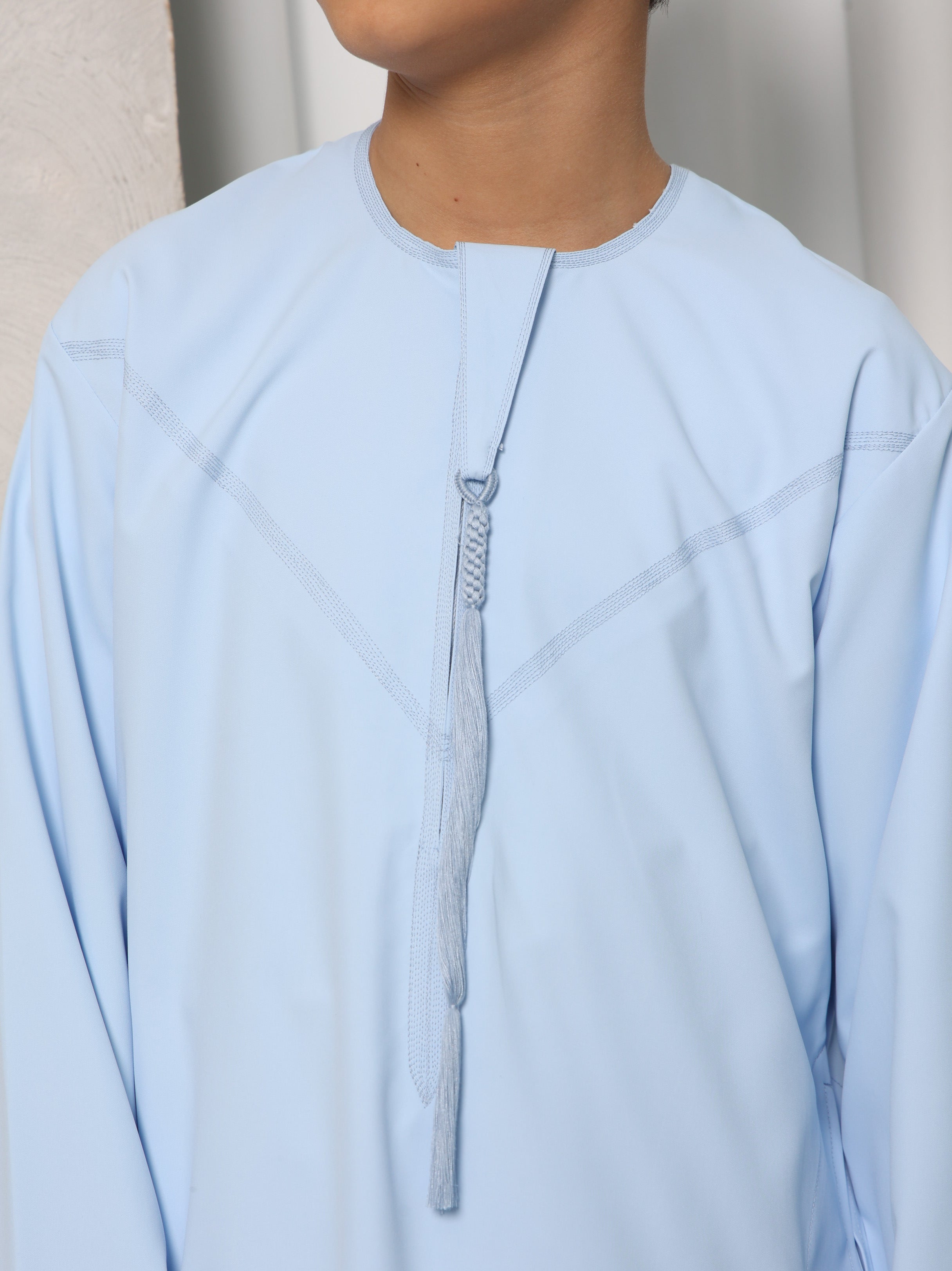 Boys Sky Blue Emirati Thobe