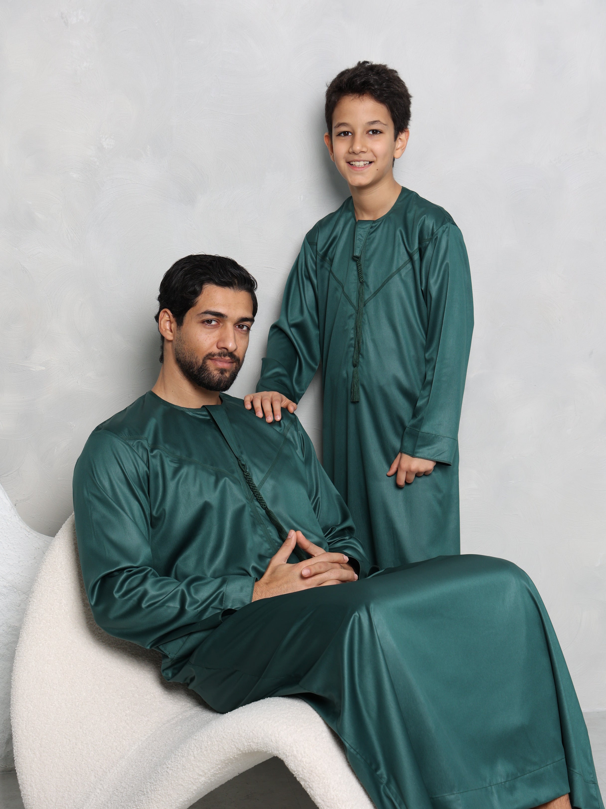 Kids Forest Green Emirati Thobe