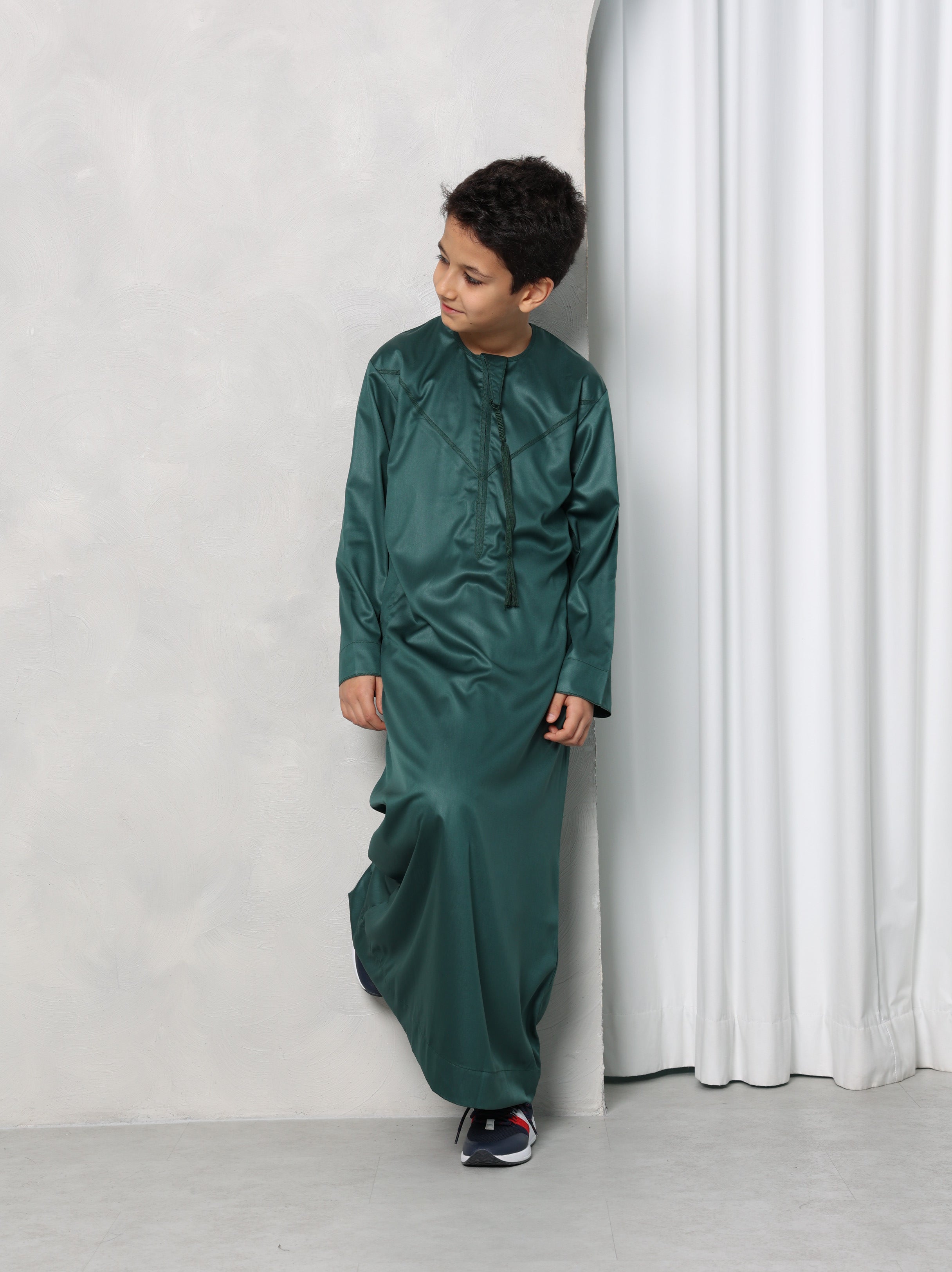 Kids Forest Green Emirati Thobe