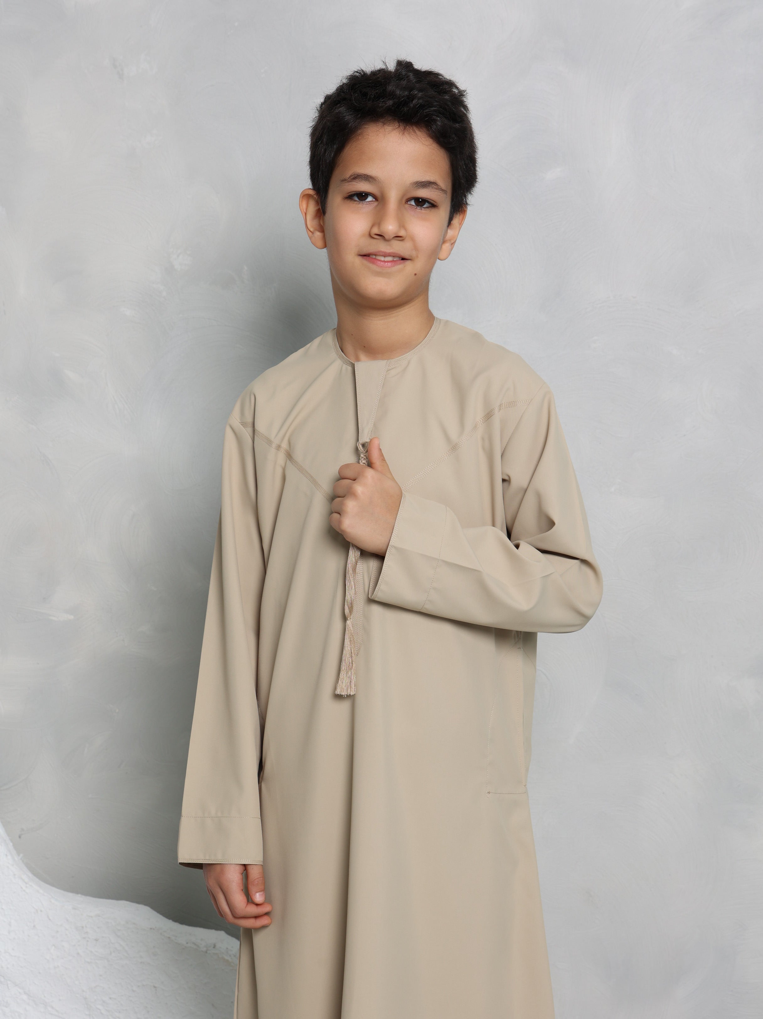 Boys Beige Emirati Thobe