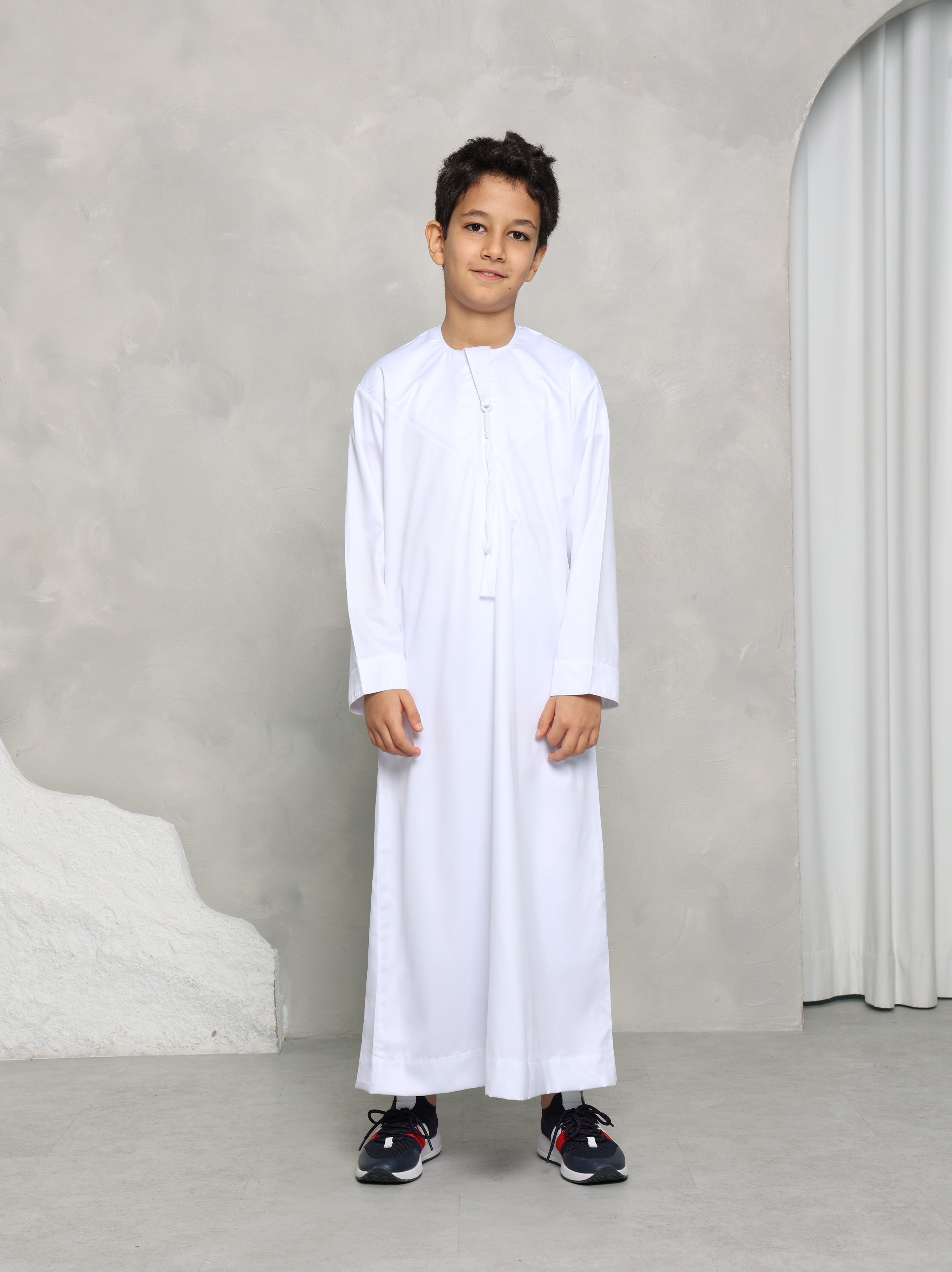 Kids White Emirati Thobe