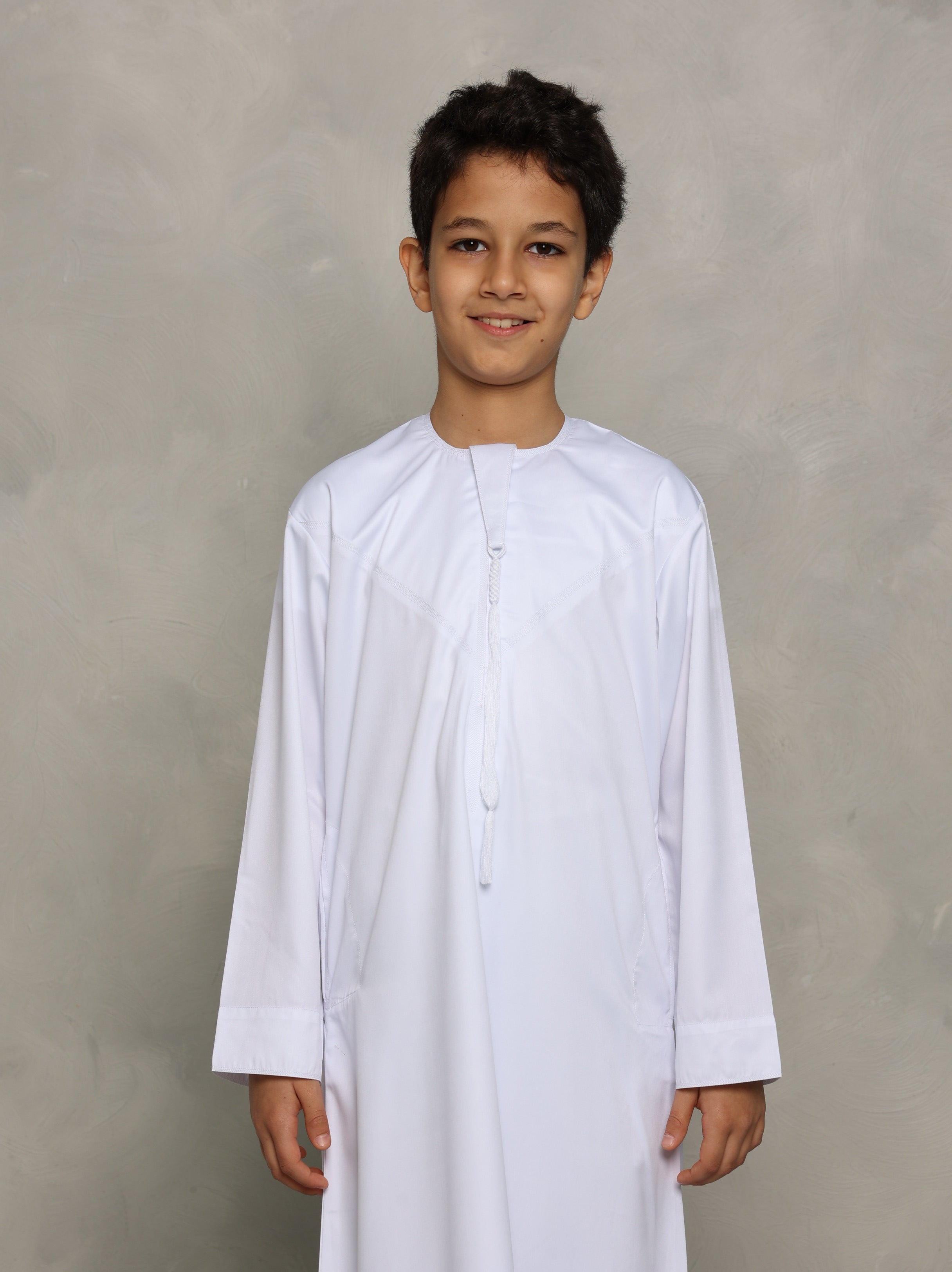 Kids White Emirati Thobe