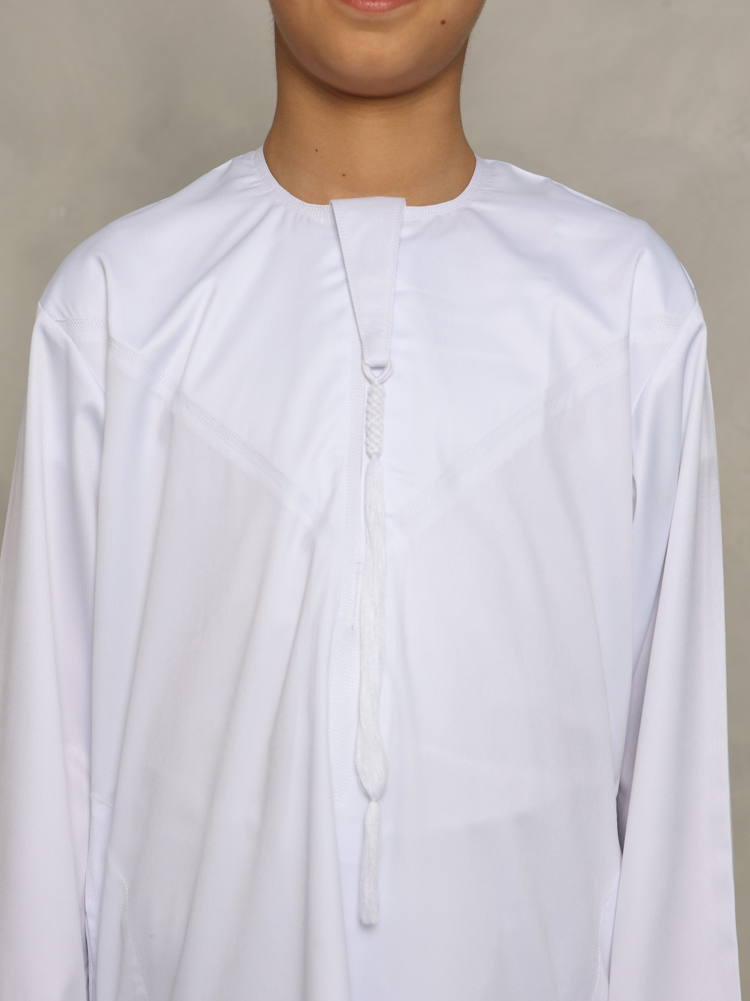 Kids White Emirati Thobe