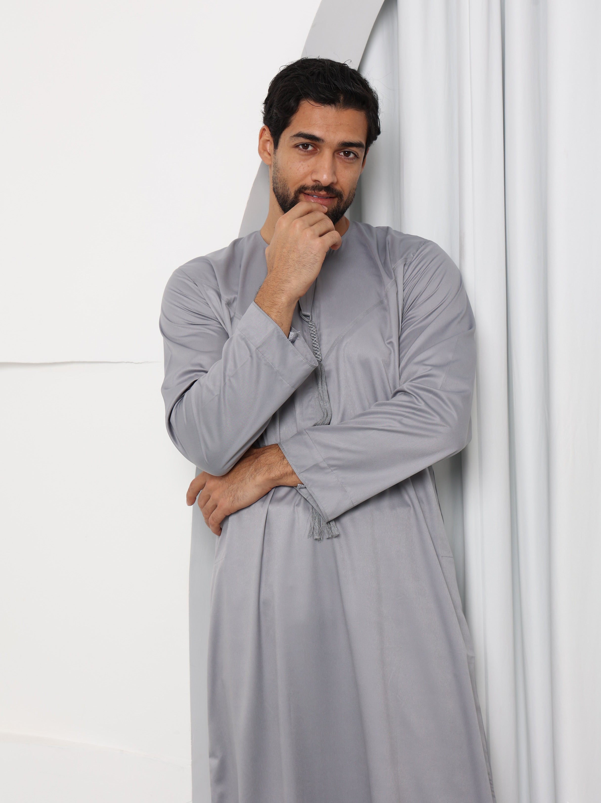 Steel Grey Emirati Thobe