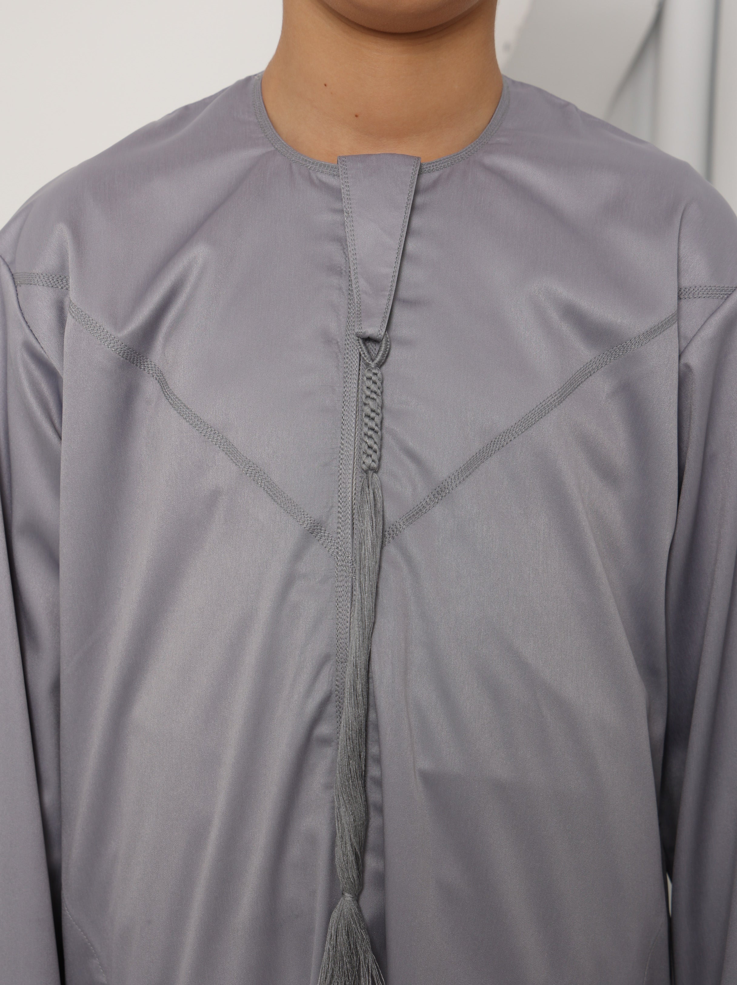 Boys Steel Grey Emirati Thobe