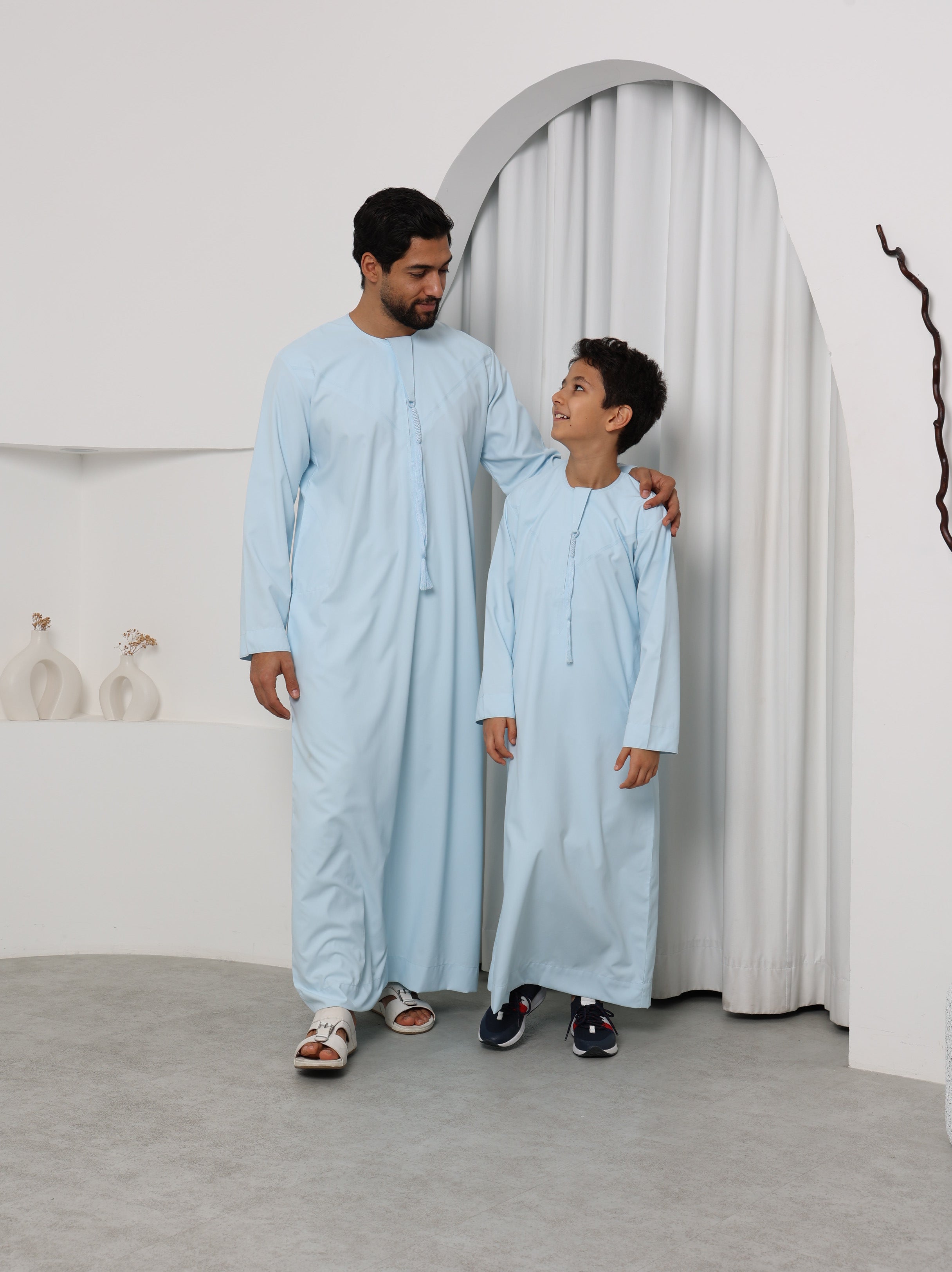 Boys Ice Blue Emirati Thobe