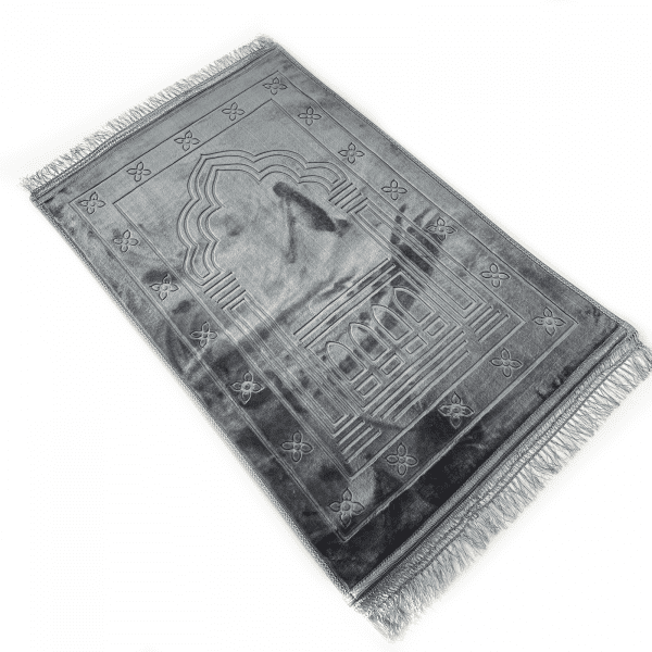 Large Grey Padded Prayer Mat