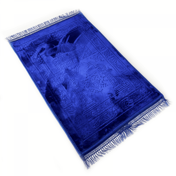 Large Blue Padded Prayer Mat
