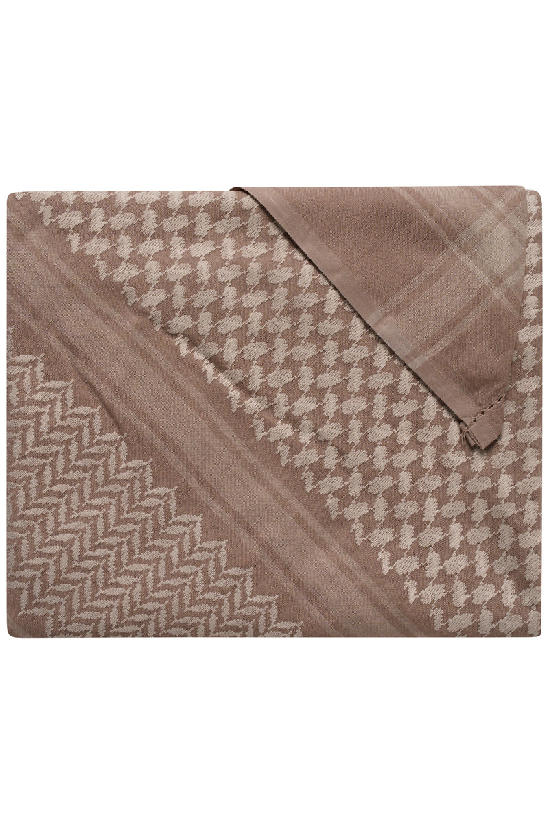 Desert Beige Arab Shemagh Headscarf