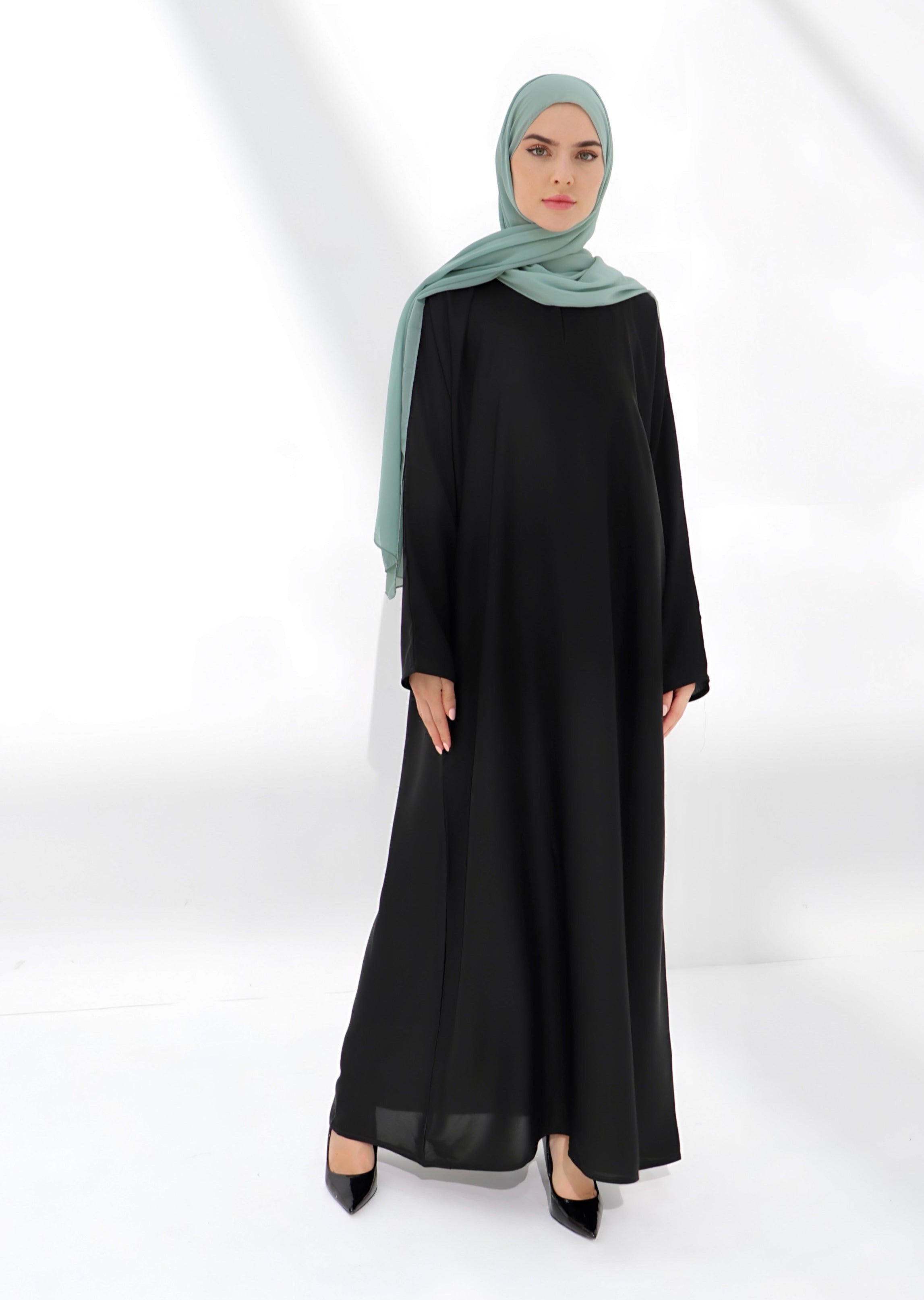 Black Nida Abaya – Simply Deen