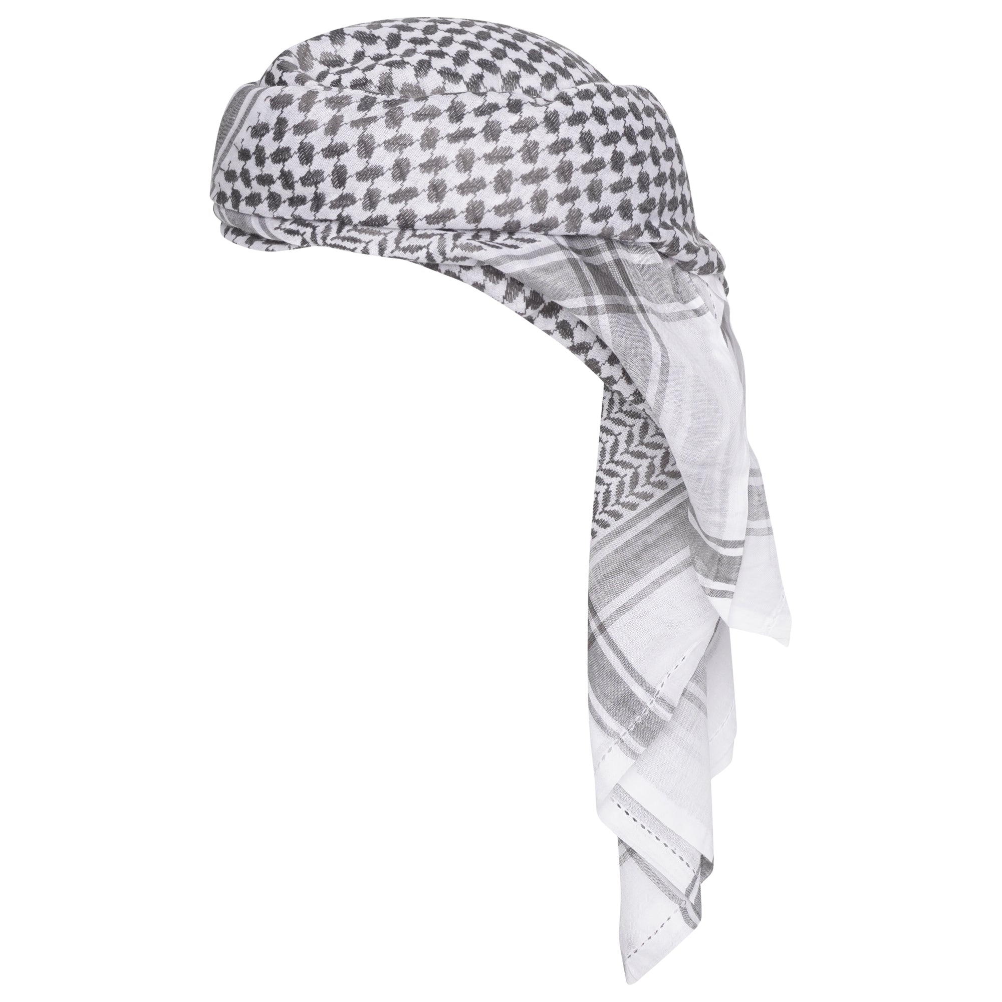 Mens Ready Made Palestinian Keffiyeh Arab Hat Shemagh