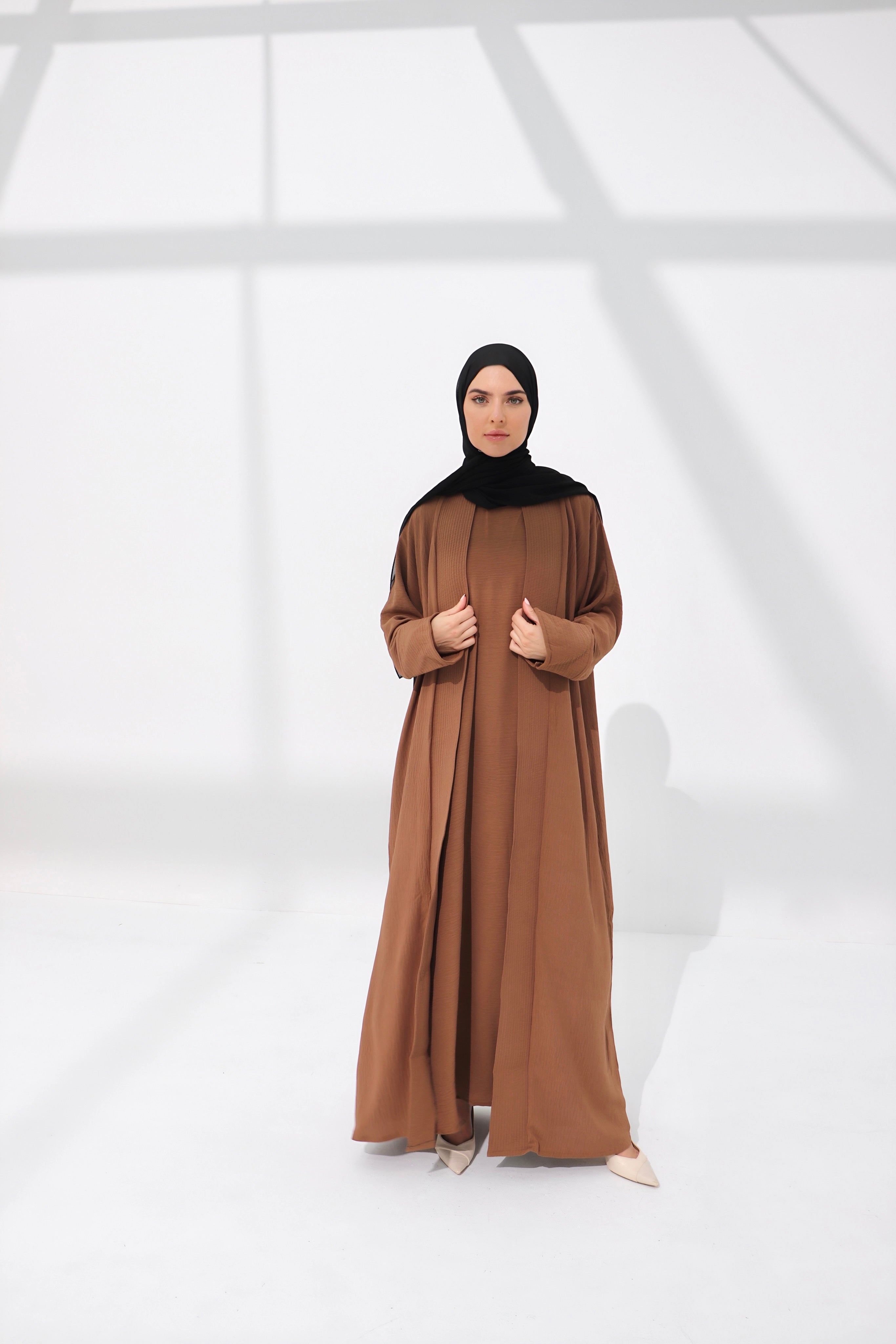 Coffee Open Abaya