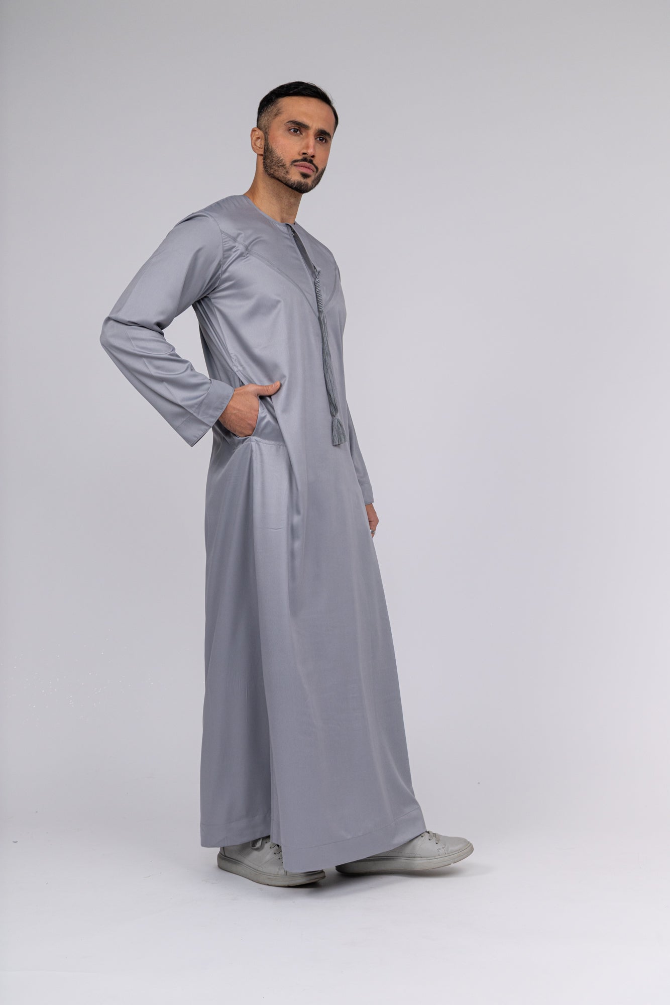 Steel Grey Emirati Thobe