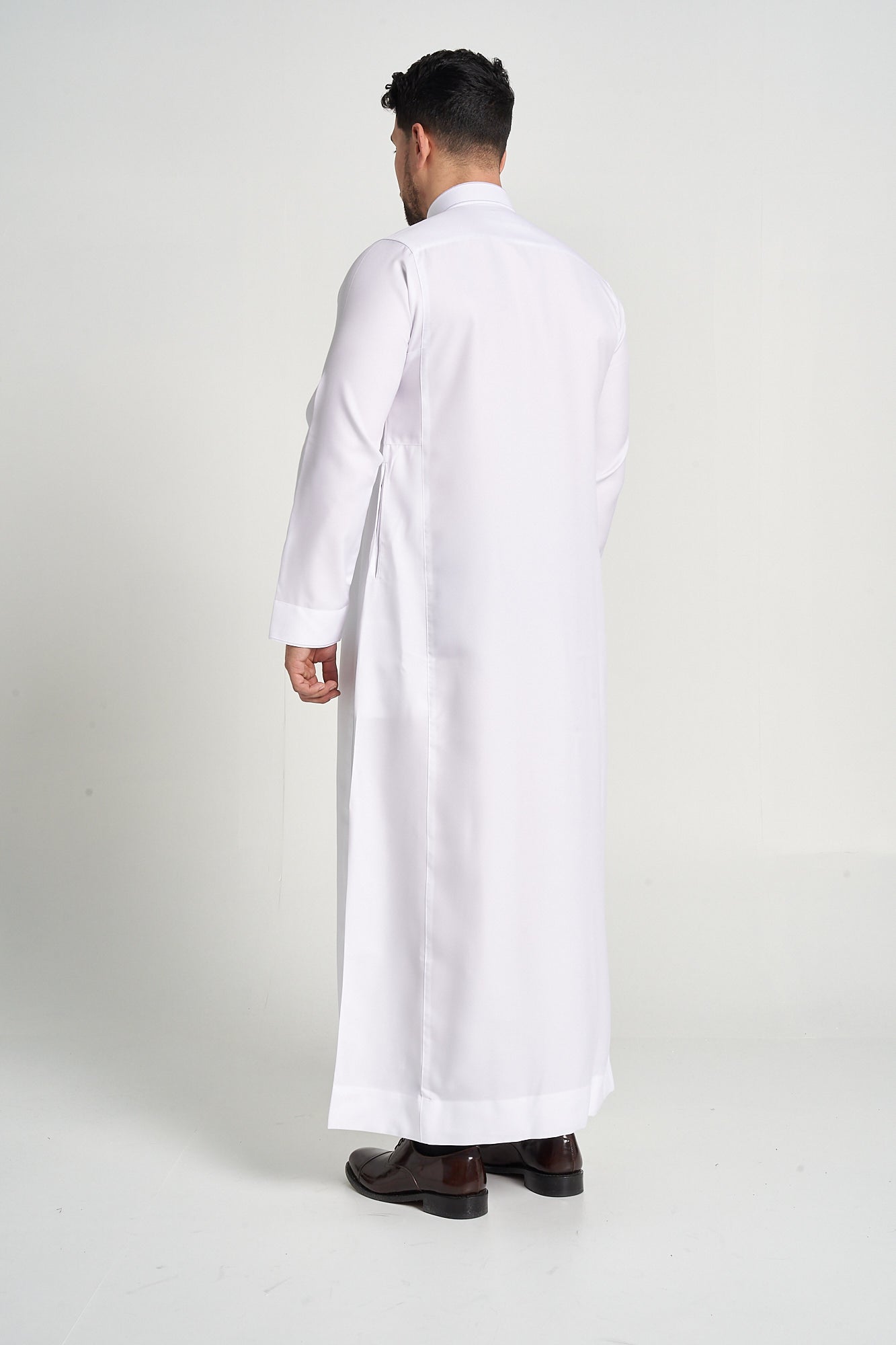 White Al-Aseel Embroidered Thobe