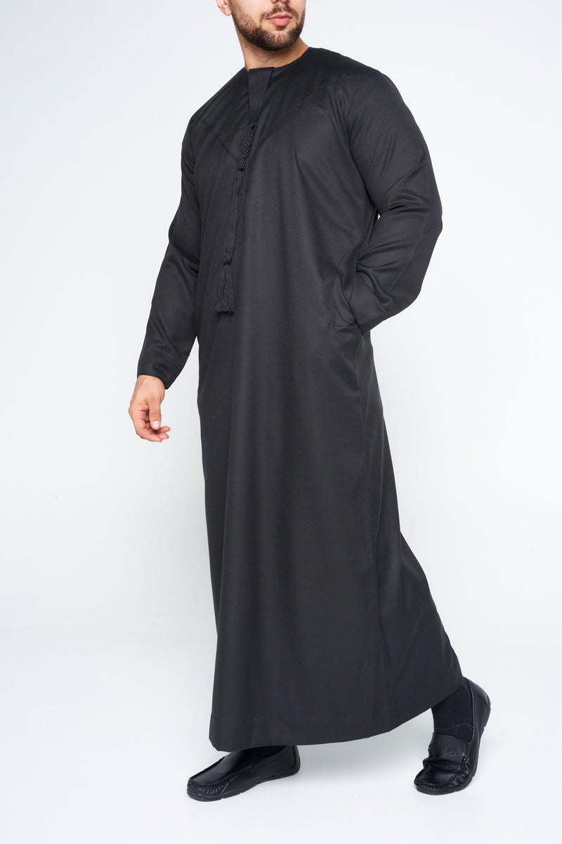 Premium Black Emirati Thobe