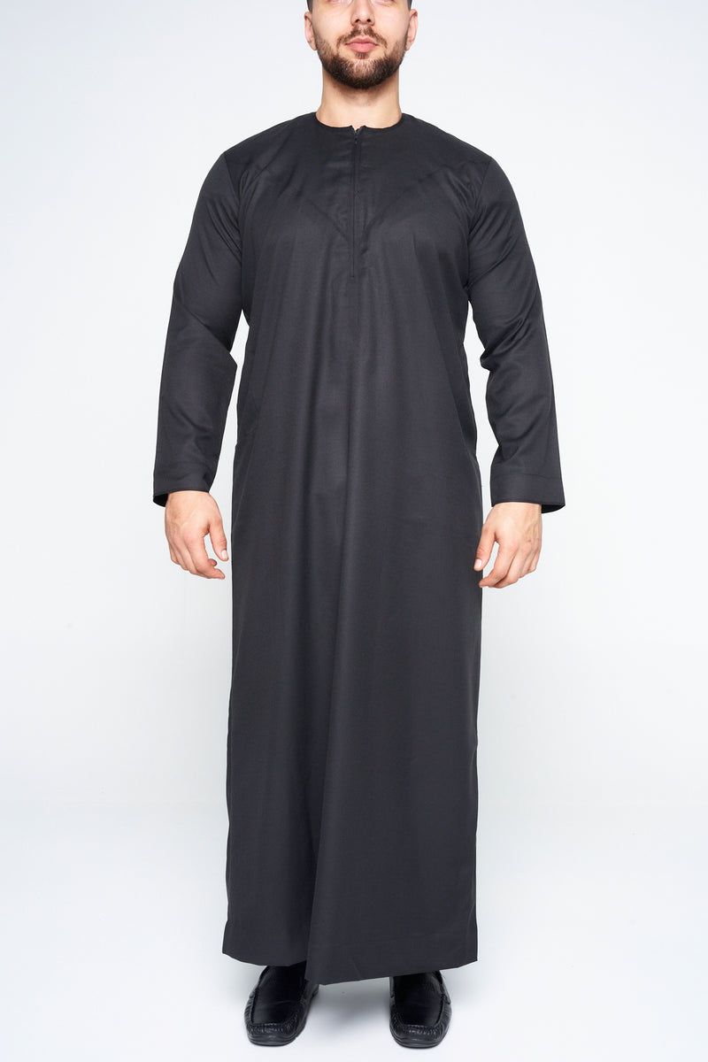 Premium Black Emirati Thobe