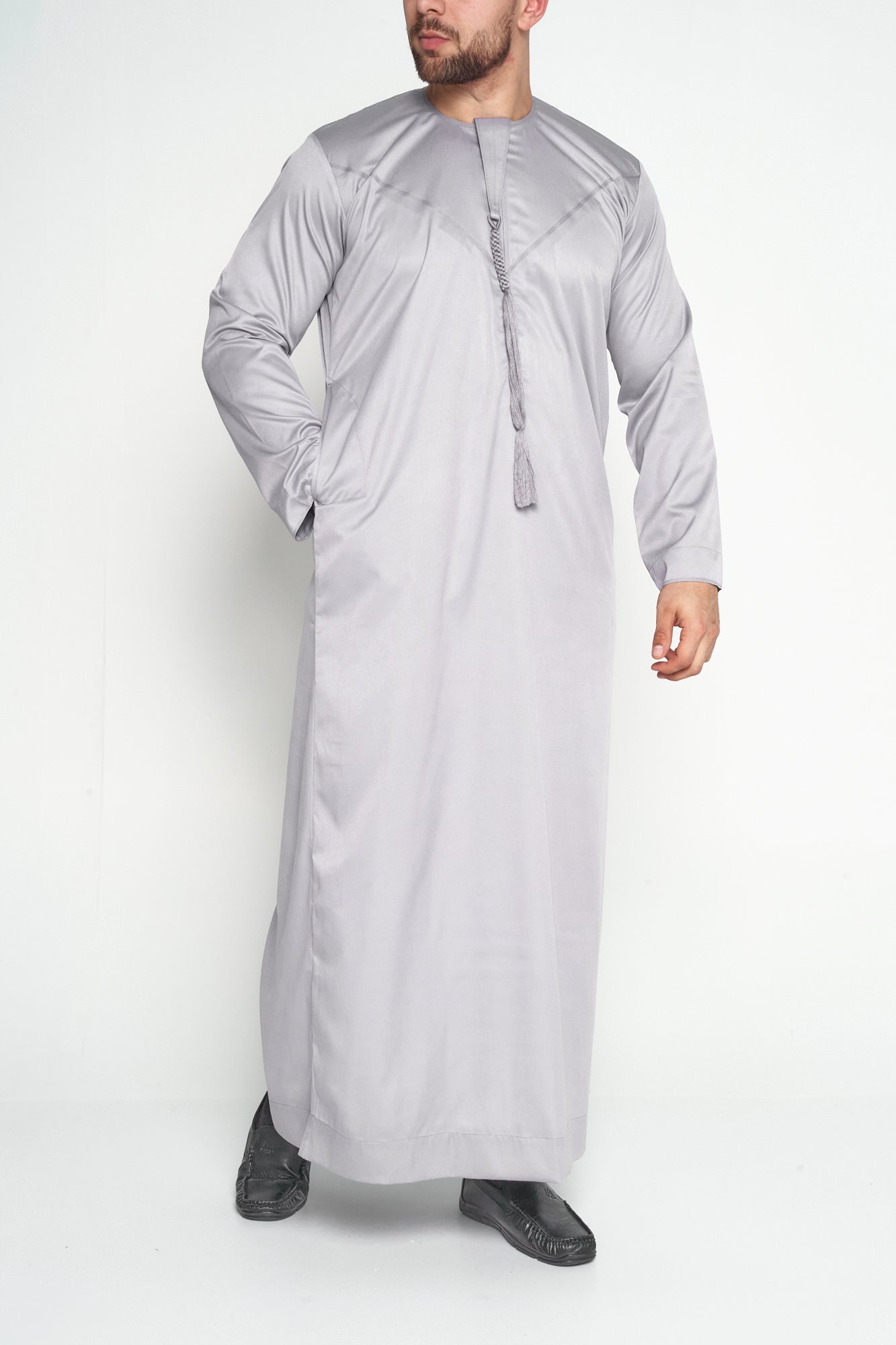 Kids Steel Grey Emirati Thobe