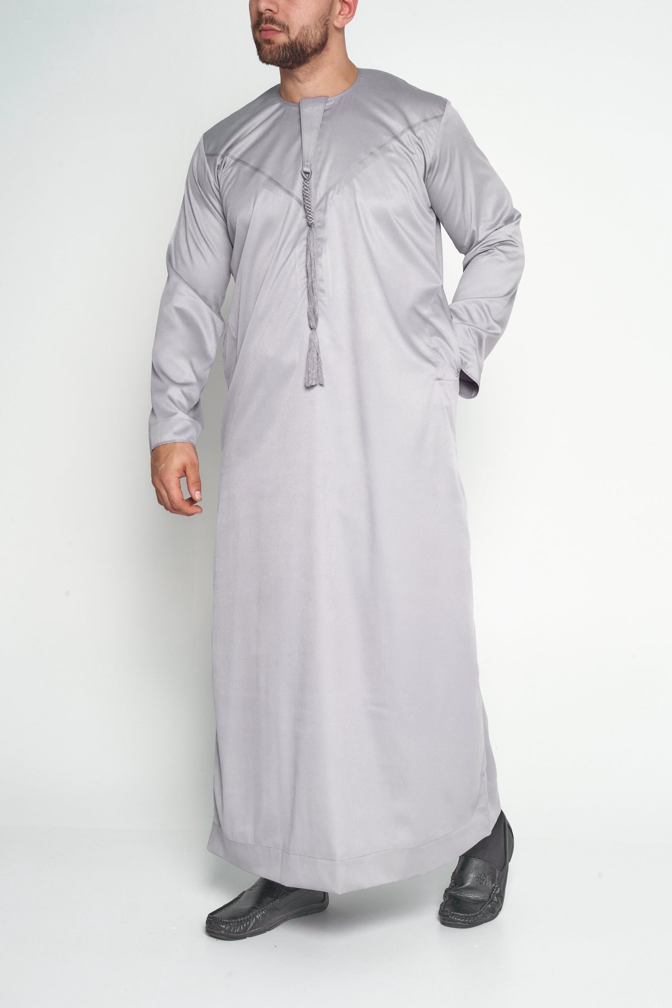 Kids Steel Grey Emirati Thobe