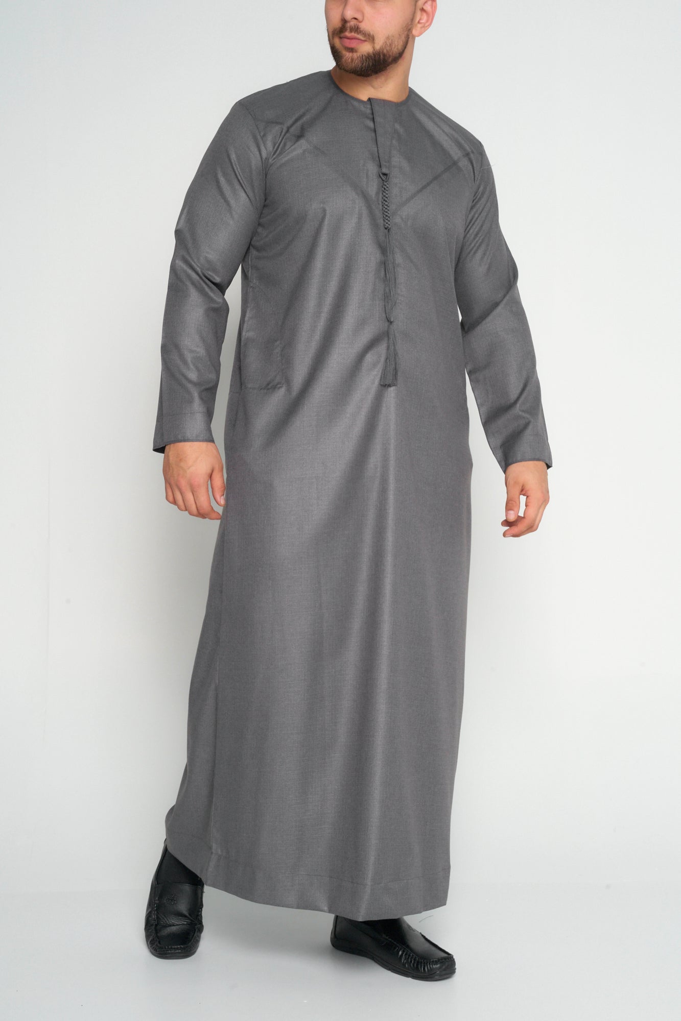 Premium Graphite Grey Emirati Thobe