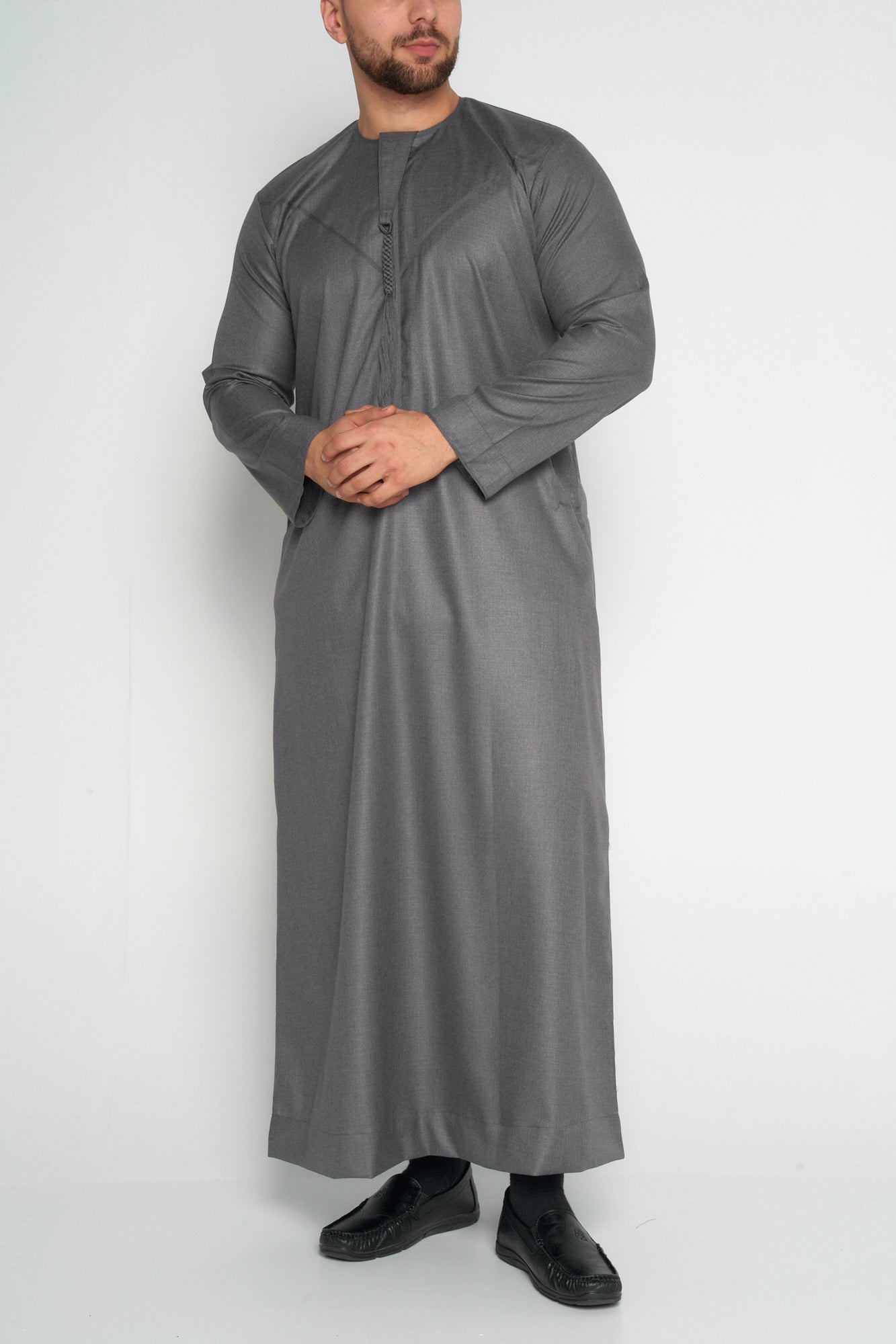 Premium Graphite Grey Emirati Thobe