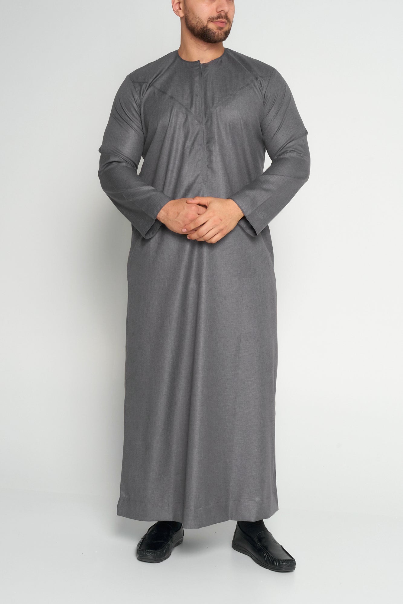 Premium Graphite Grey Emirati Thobe