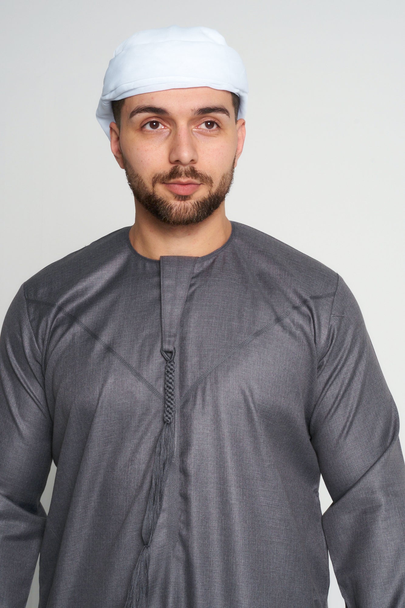 Mens Ready Made White Arab Hat Shemagh