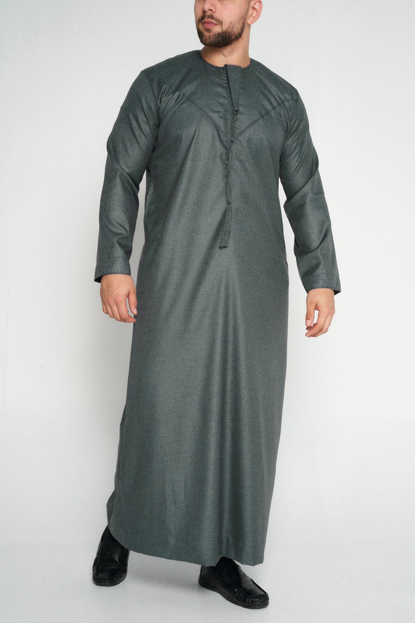 Premium Shadow Grey Emirati Thobe