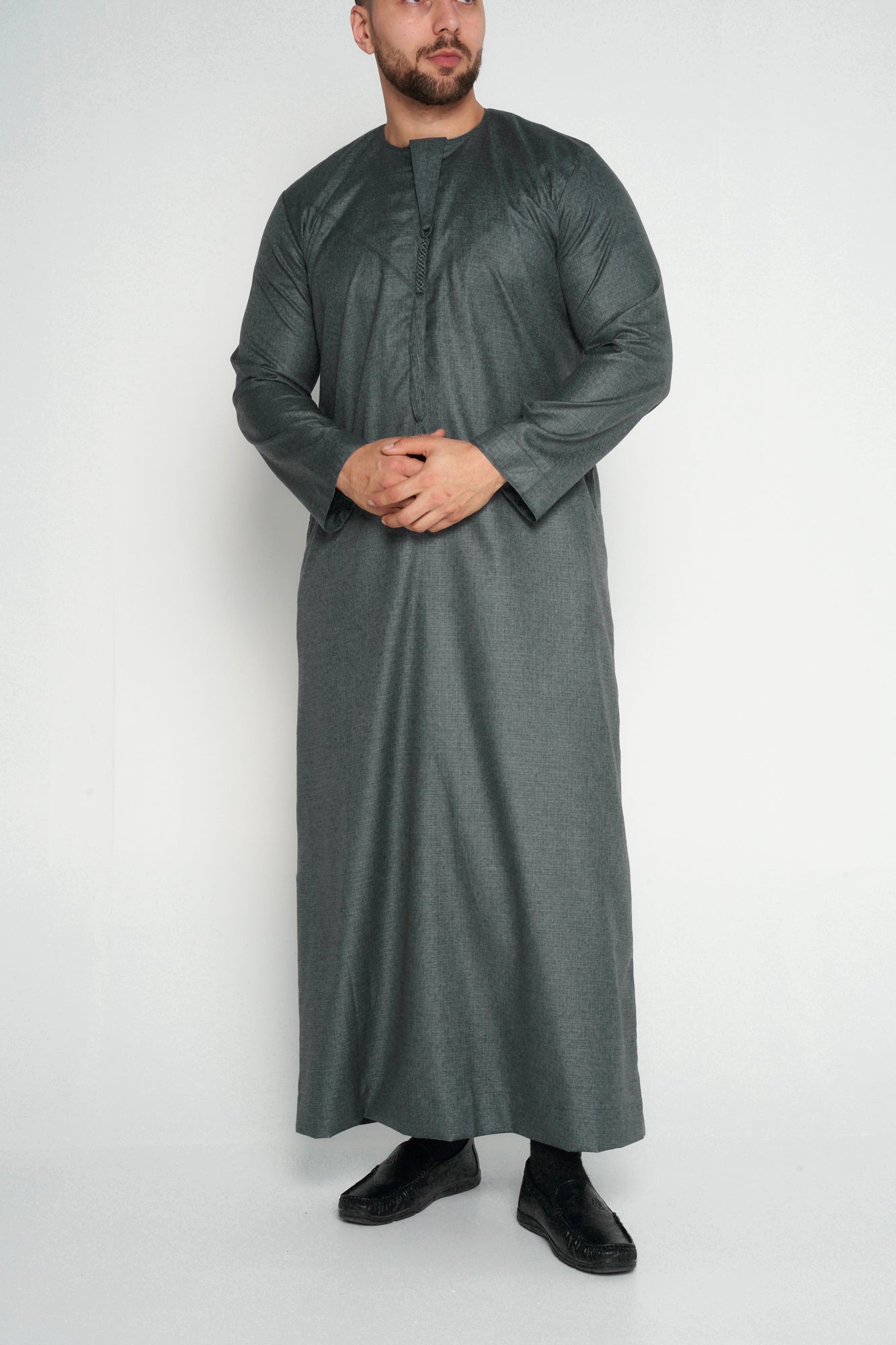 Premium Shadow Grey Emirati Thobe