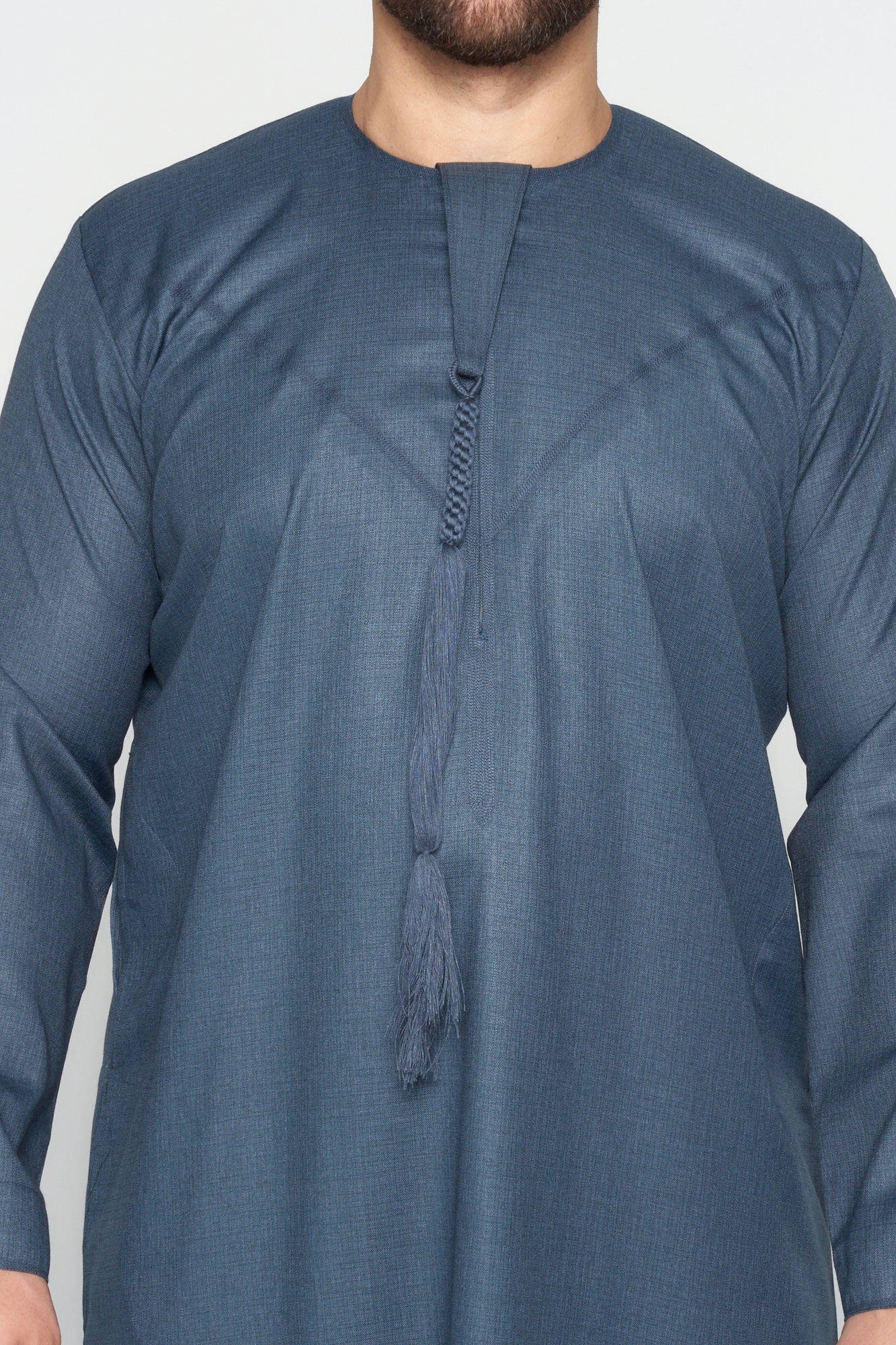 Premium Teal Grey Emirati Thobe