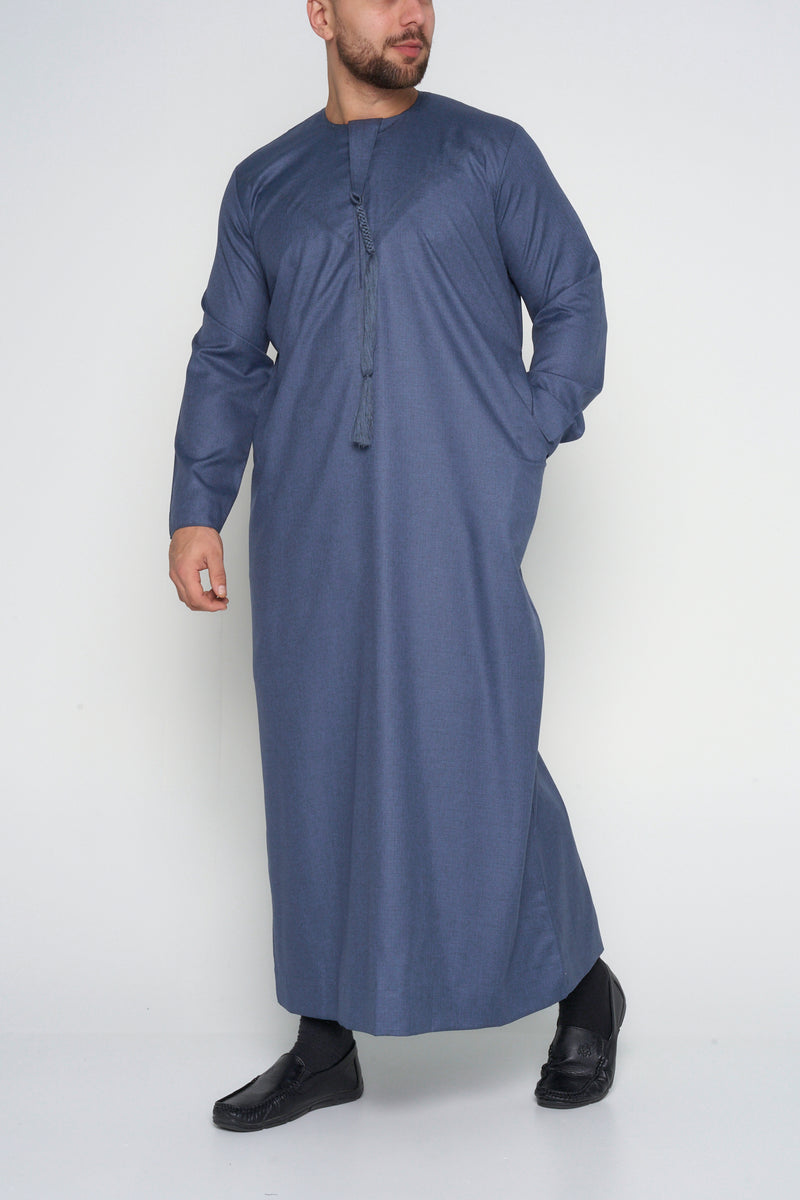 Premium Midnight Blue Emirati Thobe