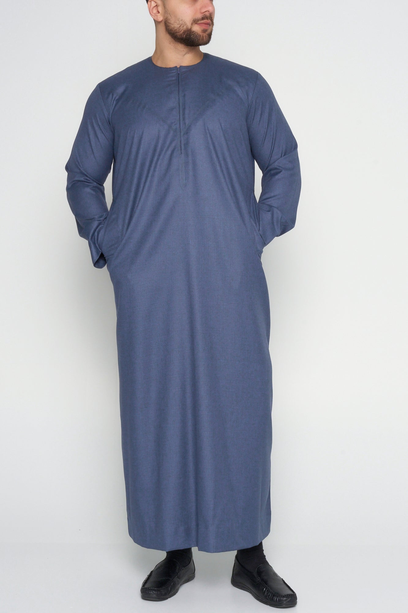 Premium Midnight Blue Emirati Thobe