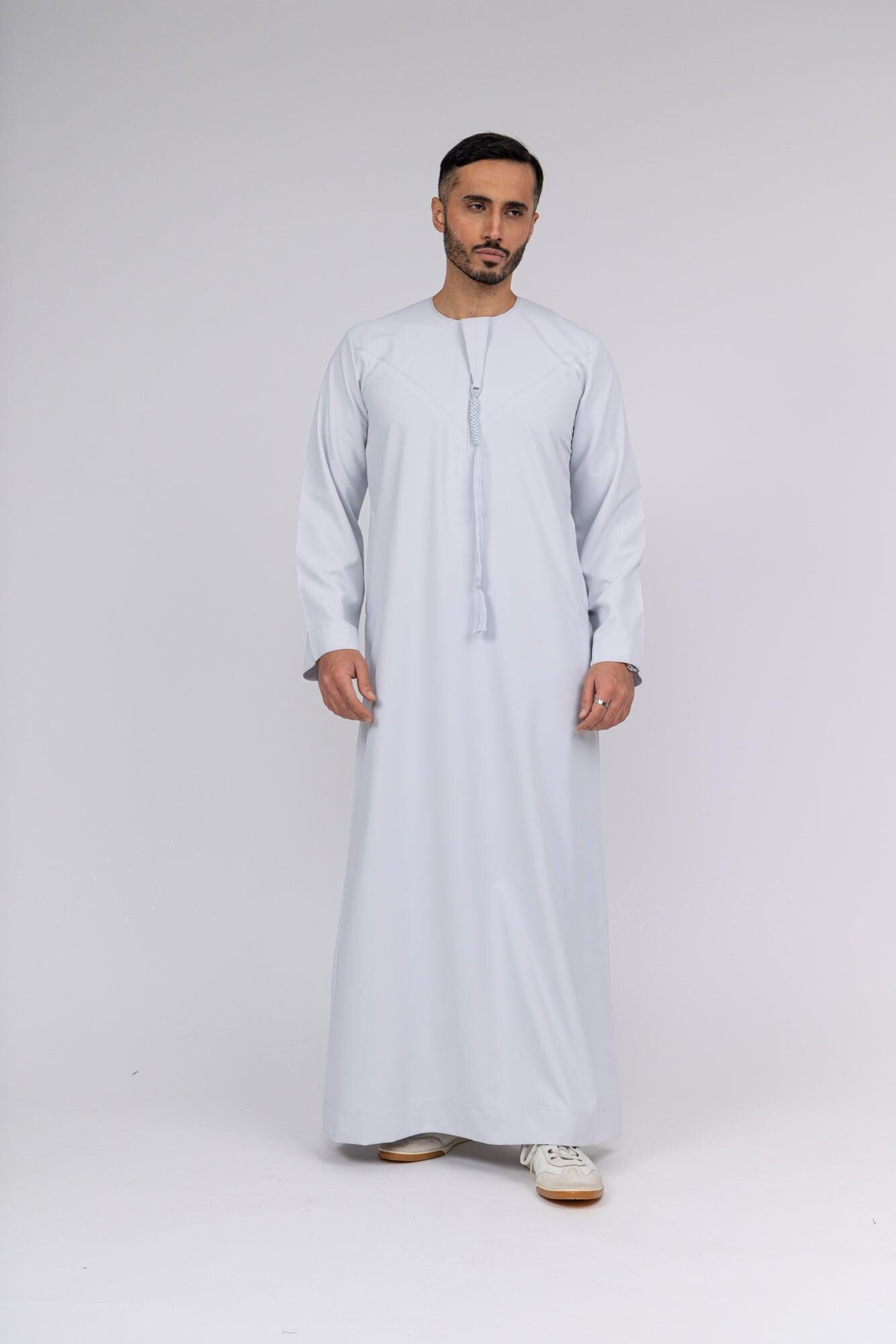 Classic Stone Grey Emirati Thobe