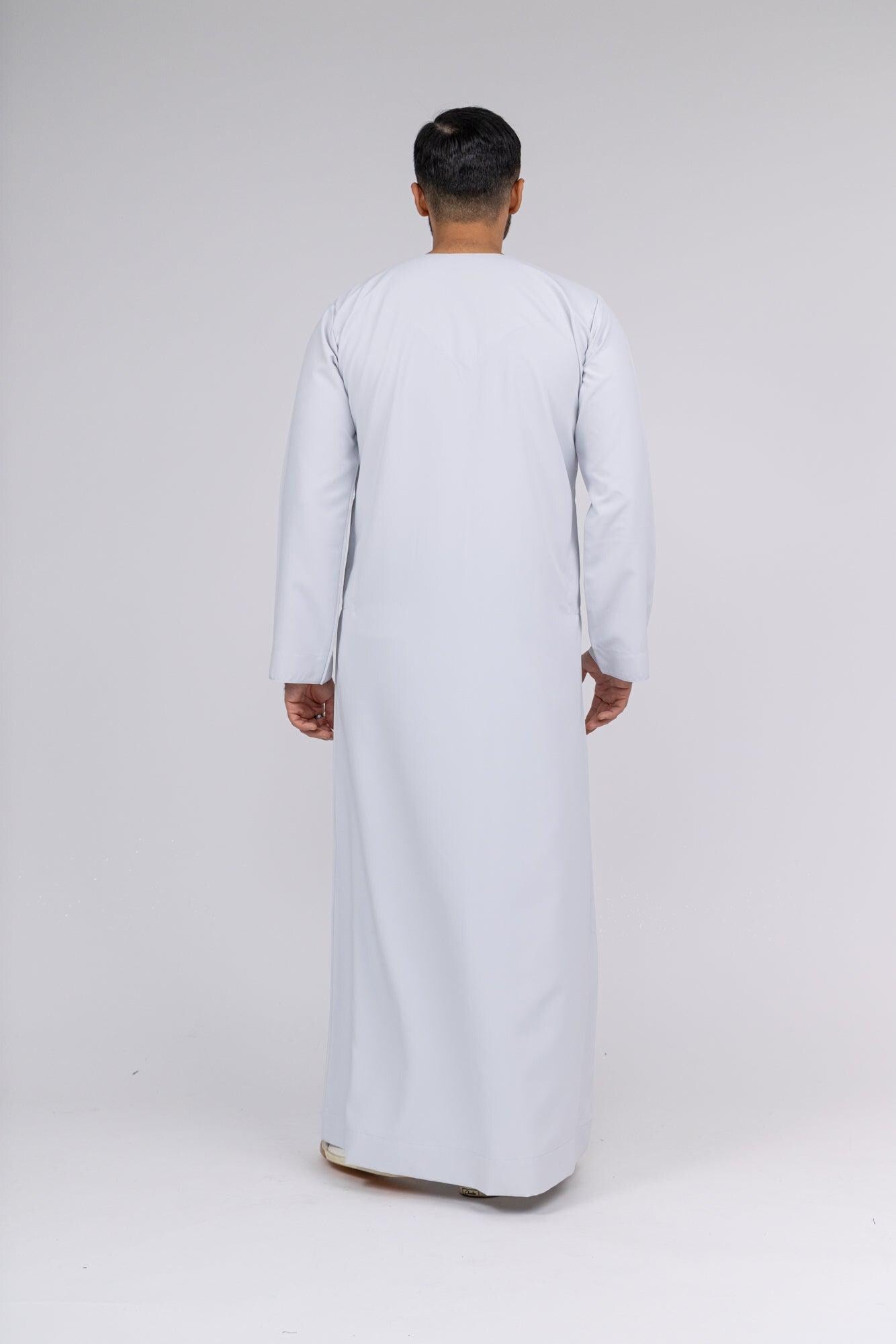 Classic Stone Grey Emirati Thobe