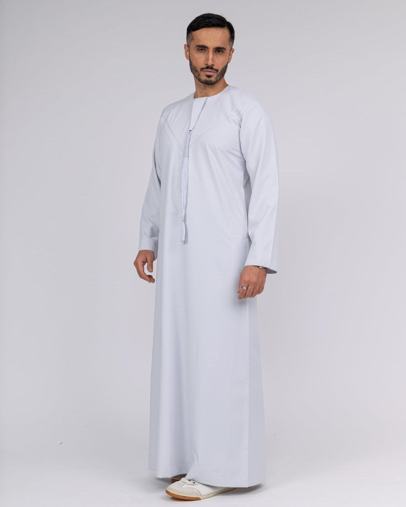 Classic Stone Grey Emirati Thobe