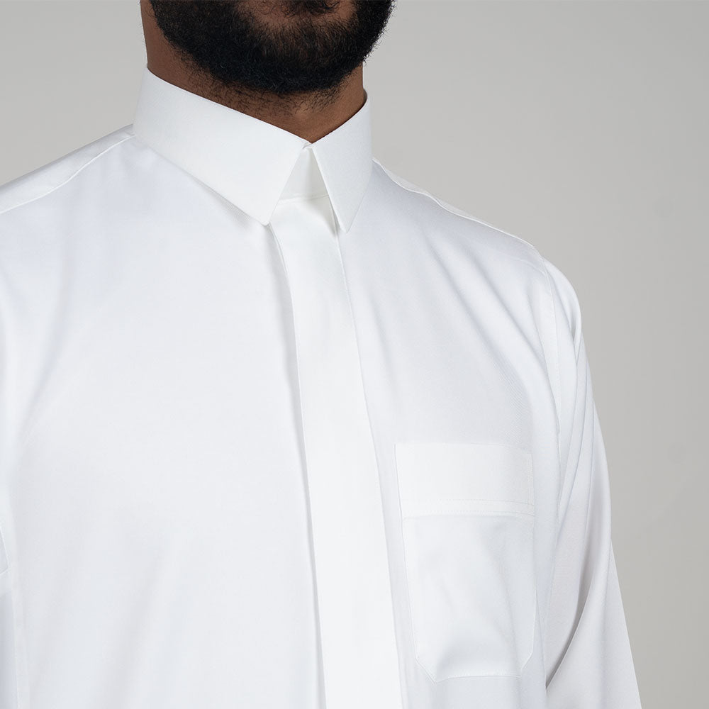 White Al Aseel Qatari Thobe
