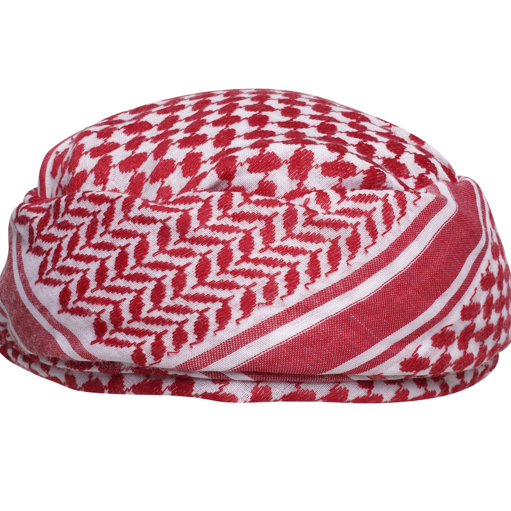 Mens Ready Made Red Arab Hat Shemagh