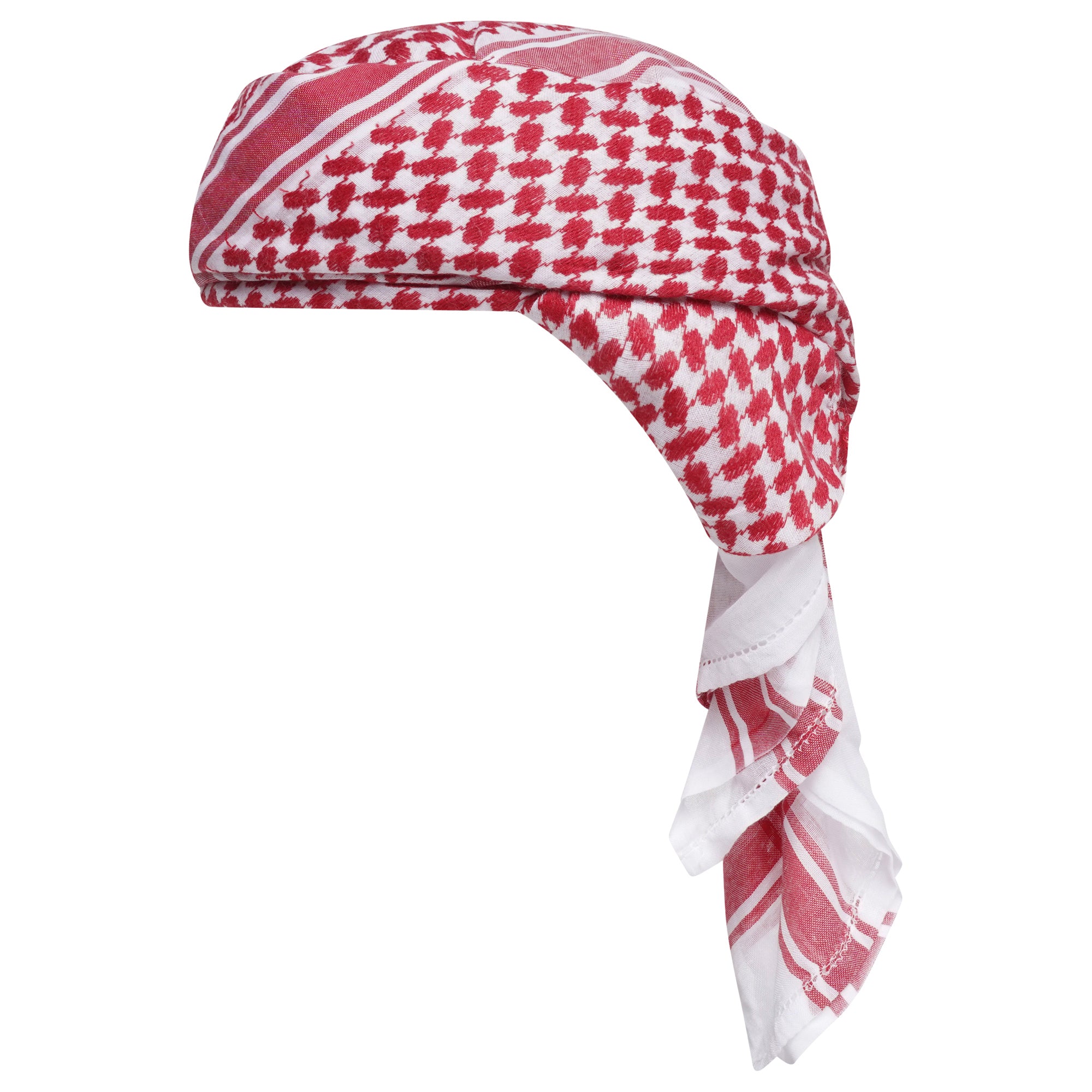 Mens Ready Made Red Arab Hat Shemagh